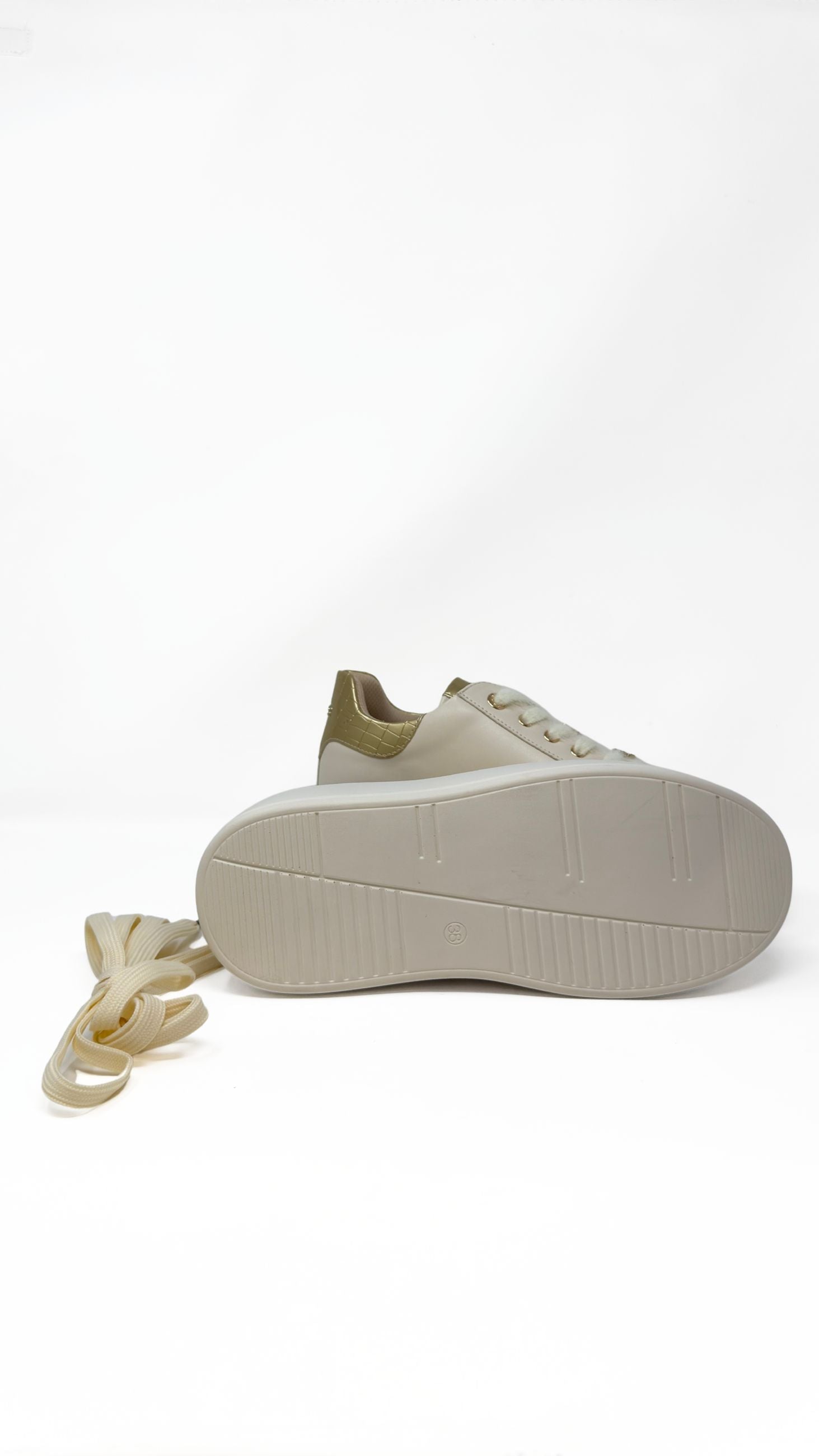 4US Paciotti - Sneakers Platform con Dettagli Effetto Rettile - Donna