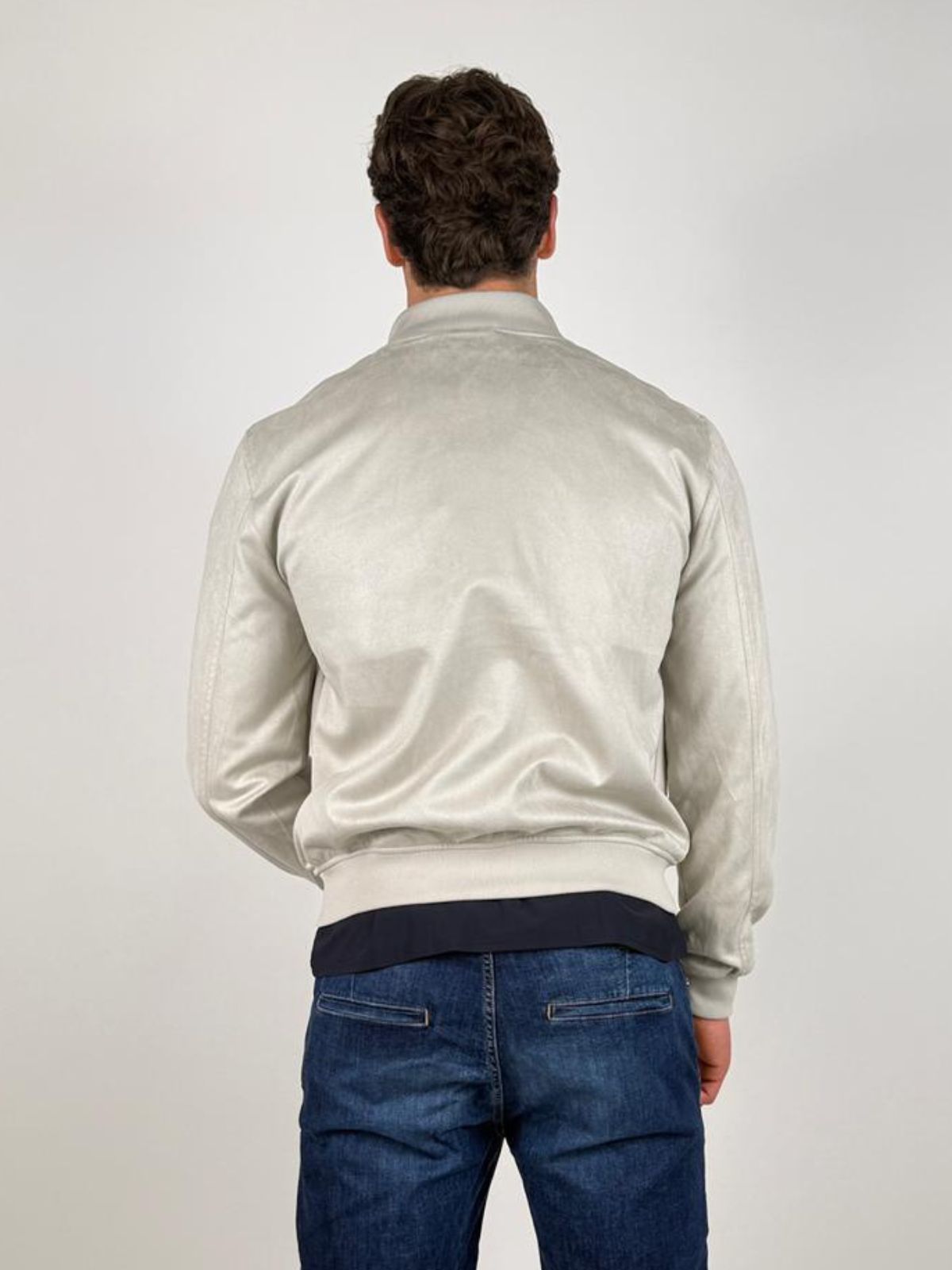 Yes Zee - Giubbino  Tipo Bomber In Tessuto Soft-Touch - Uomo