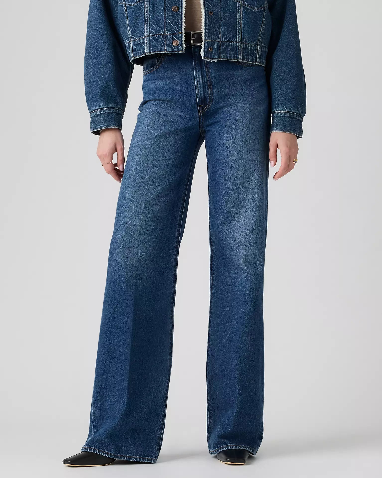 Levis - Jeans ribcage a gamba ampia - Donna