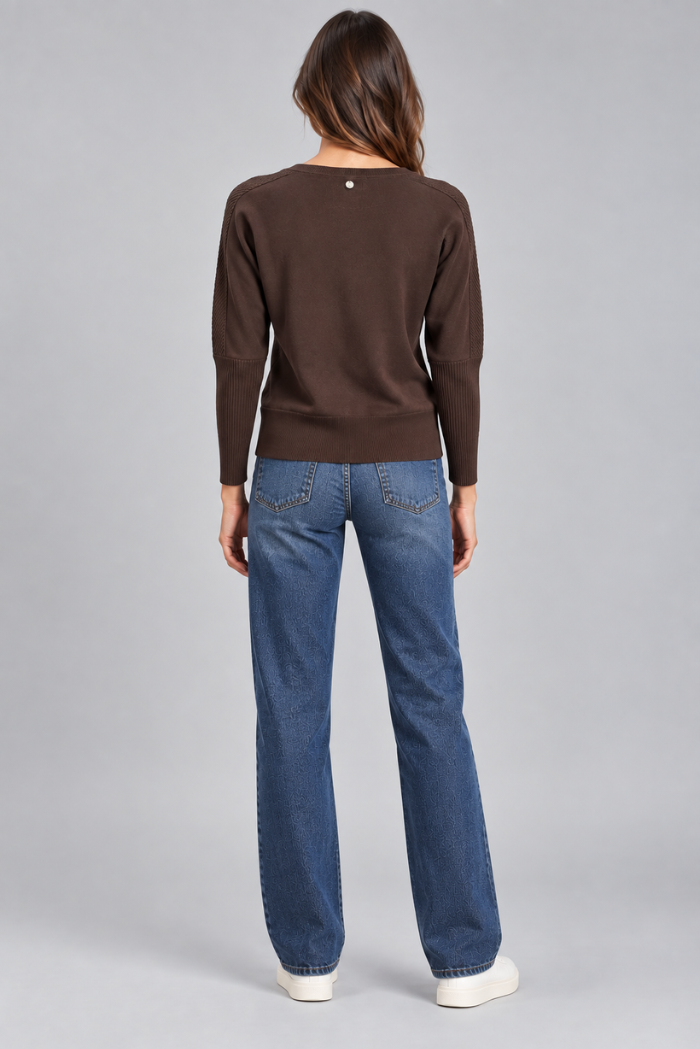 Markup - Maglia con scollo a barca in misto viscosa - Donna