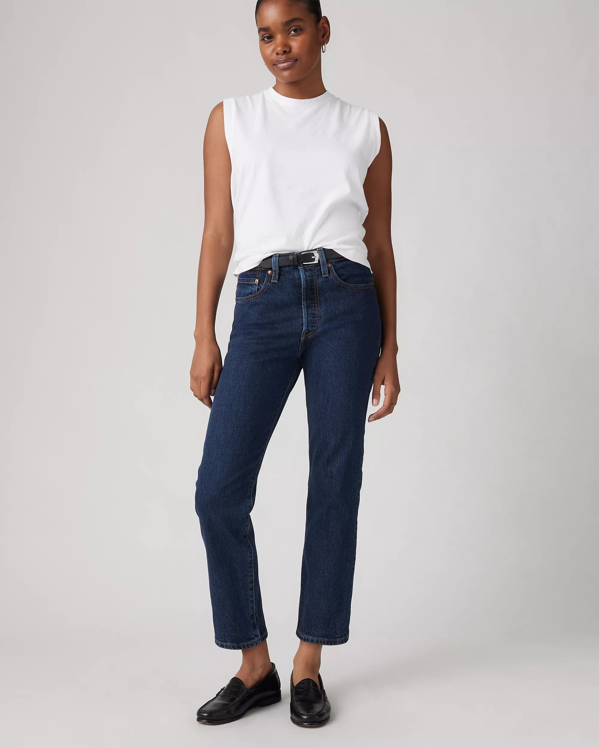 Levi's - 501 Original Cropped Salsa Stonewashed - Donna