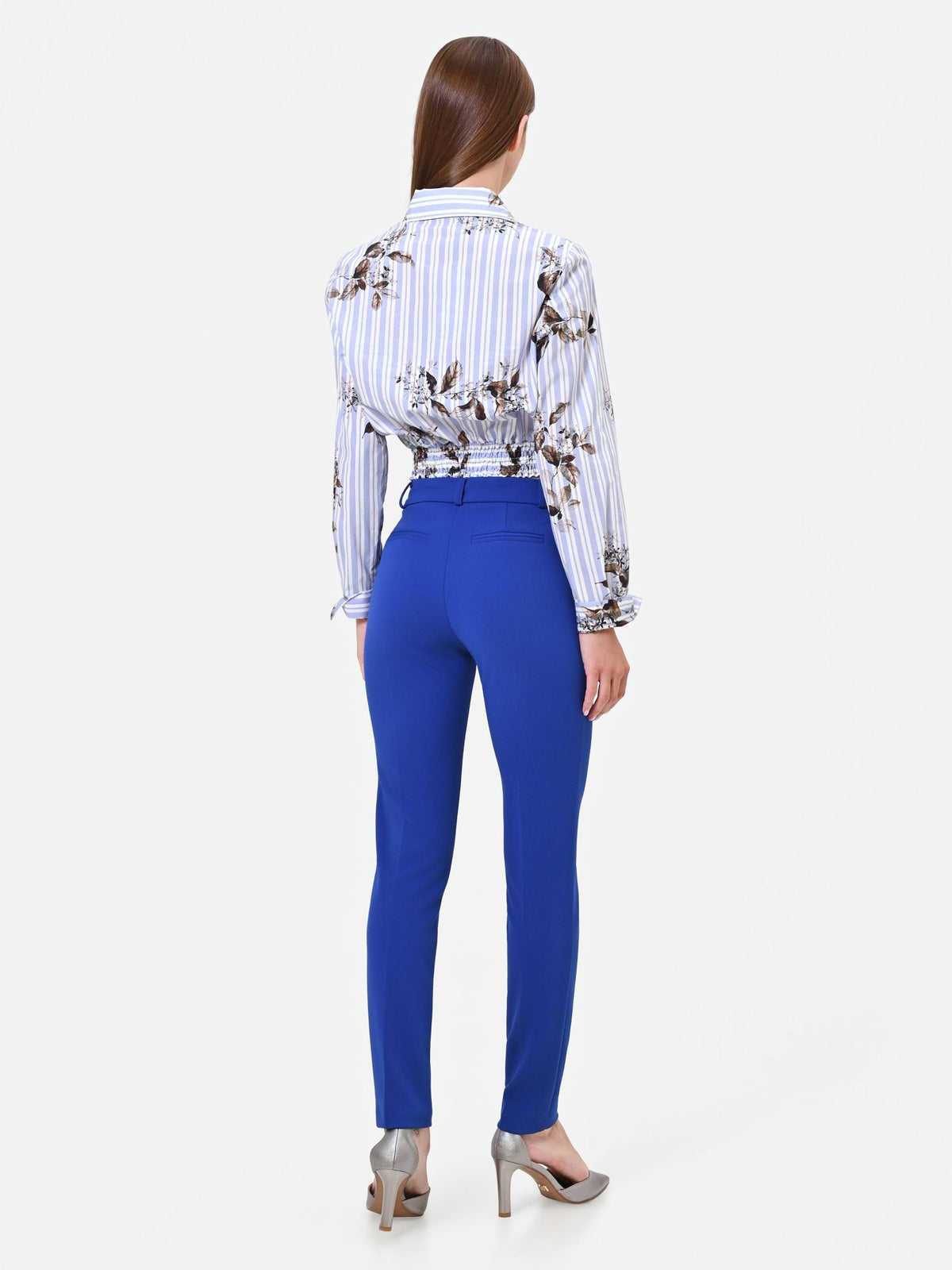 Rinascimento - Pantalone sigaretta tessuto crepe - Donna