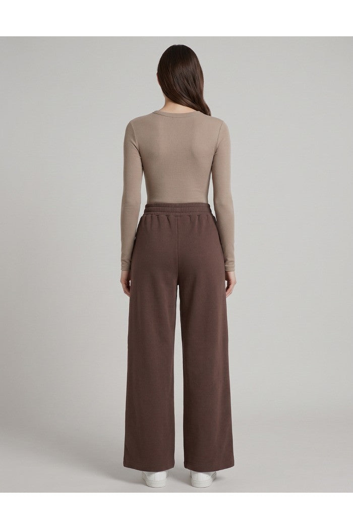 Markup - Pantalone in felpa interlock con spacchi - Donna