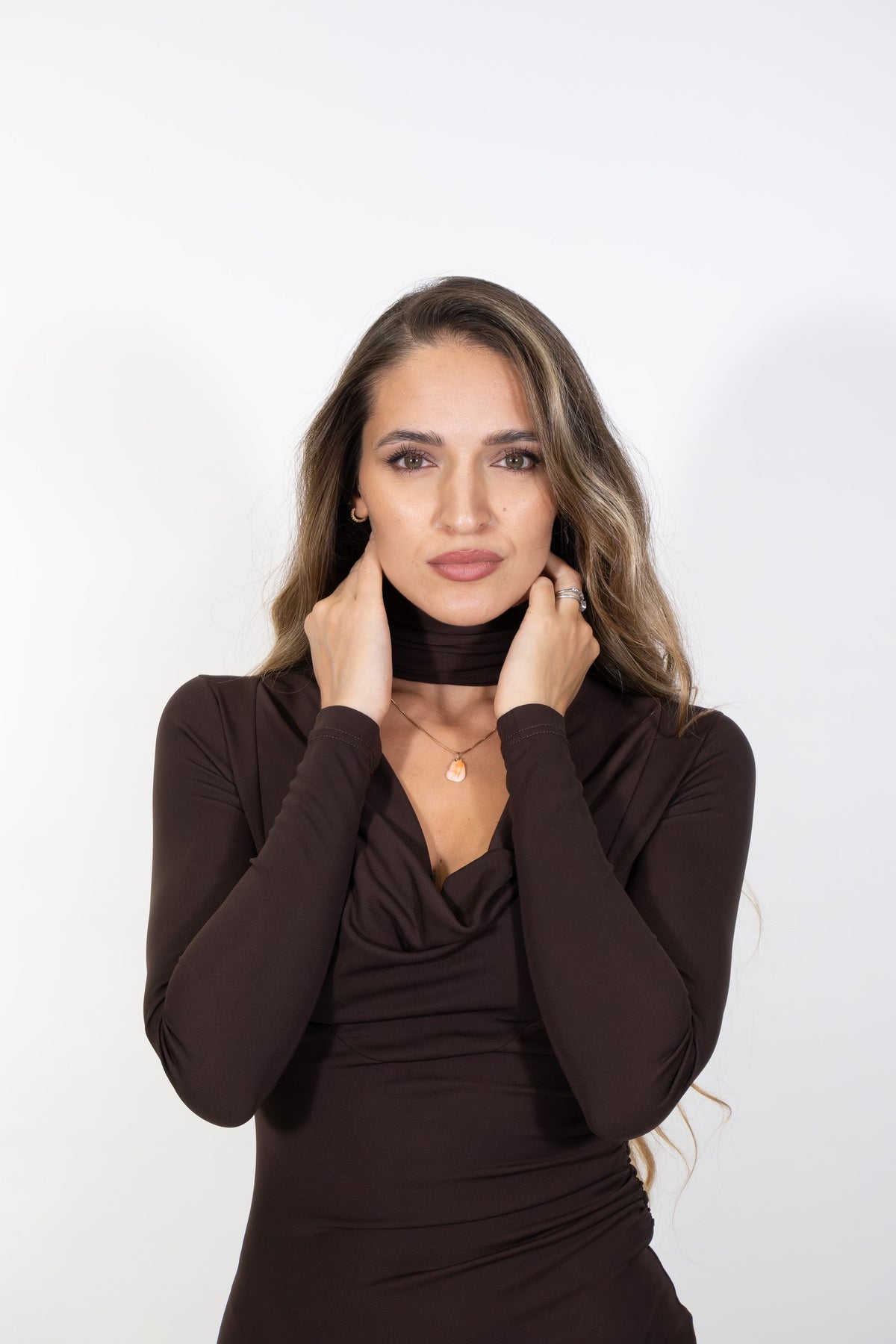 Gaudì - Abito midi con collo alto - Donna