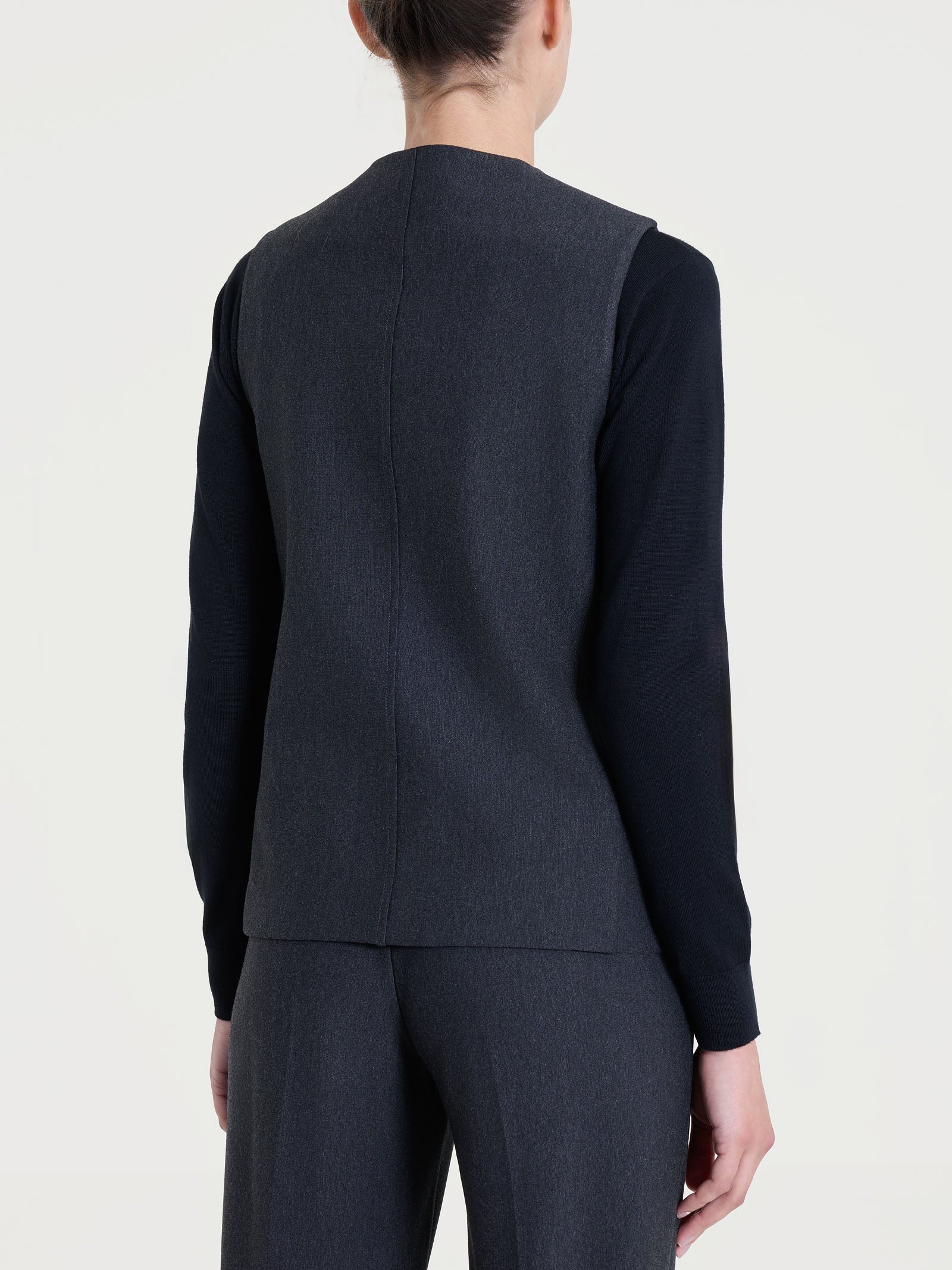 Ragno - Gilet con quattro bottoni in Compact - Donna