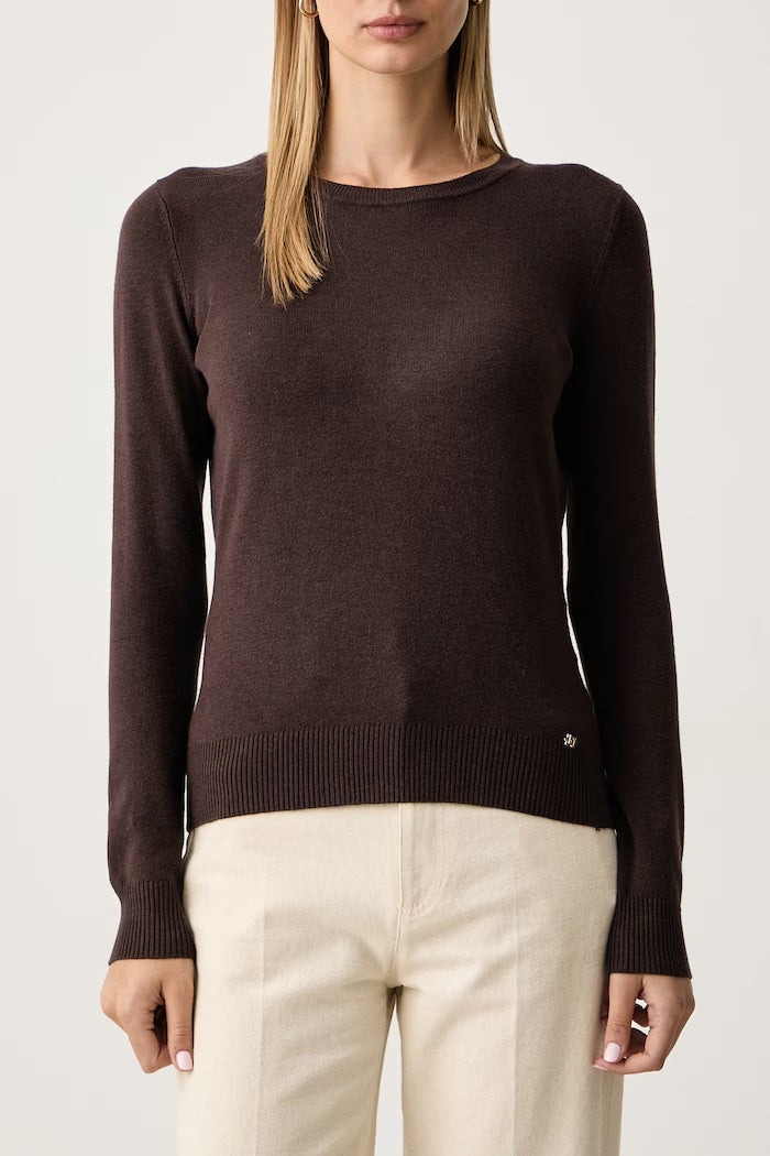 Gaudì - Maglia girocollo in filato di cotone - Donna