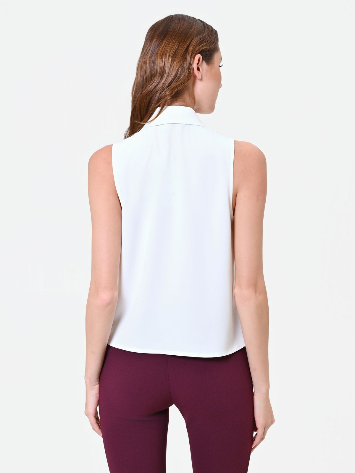 Rinascimento - Top smanicato con rouche - Donna