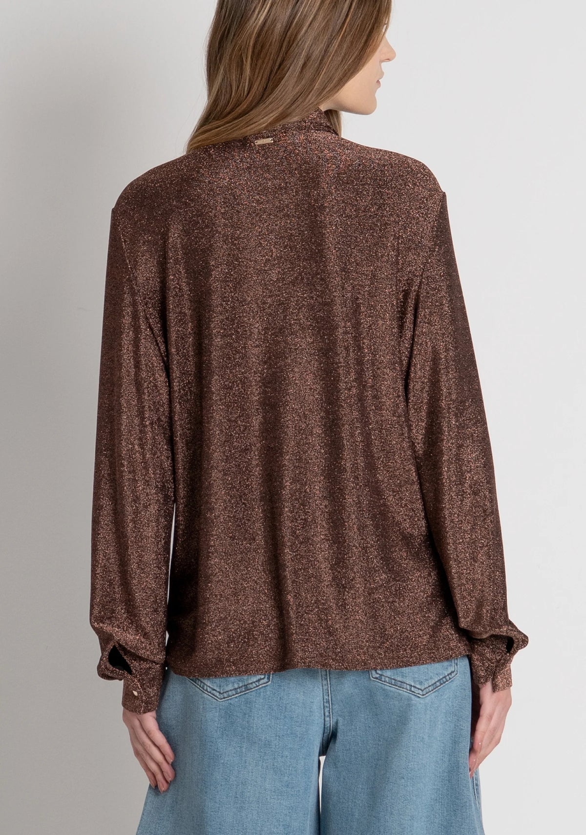 Fracomina - Camicia slim con lurex - Donna