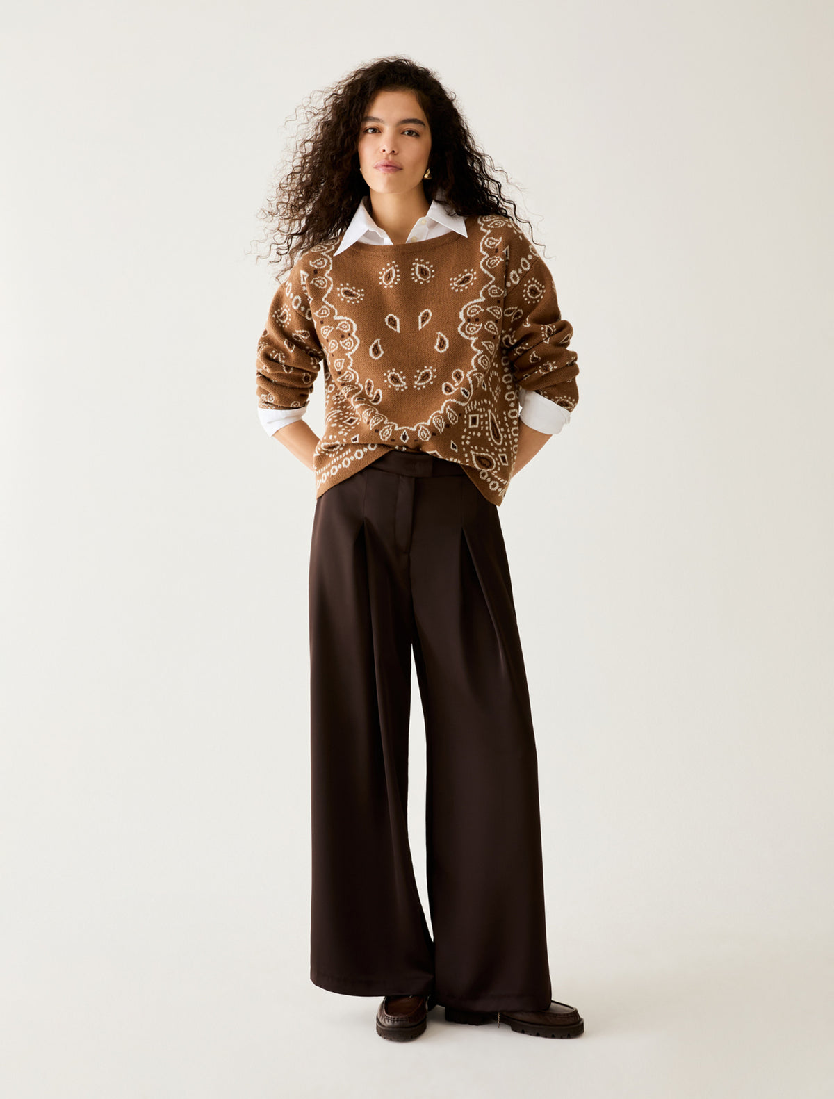 PennyBlack - Pantaloni ampi in doppio raso - Donna