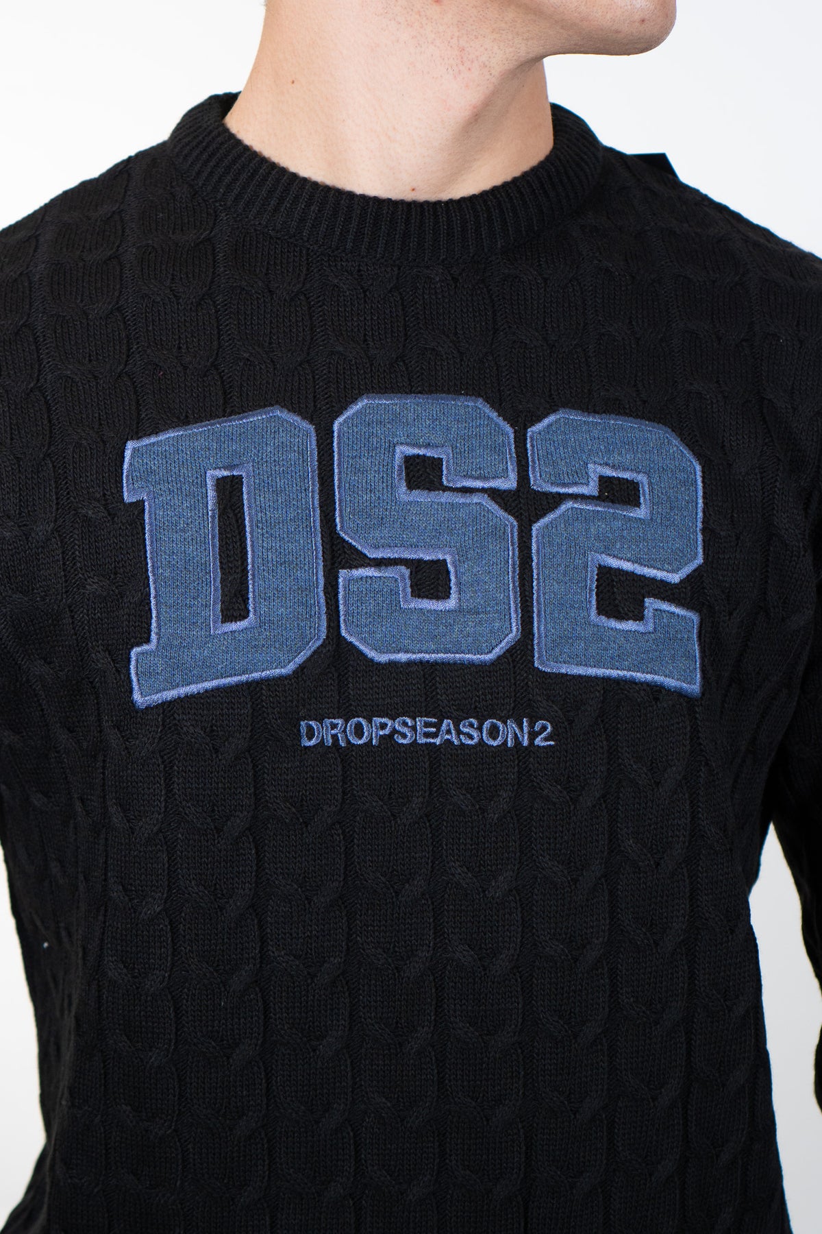 Ds2 - Maglia girocollo logo ricamato - Unisex adulto