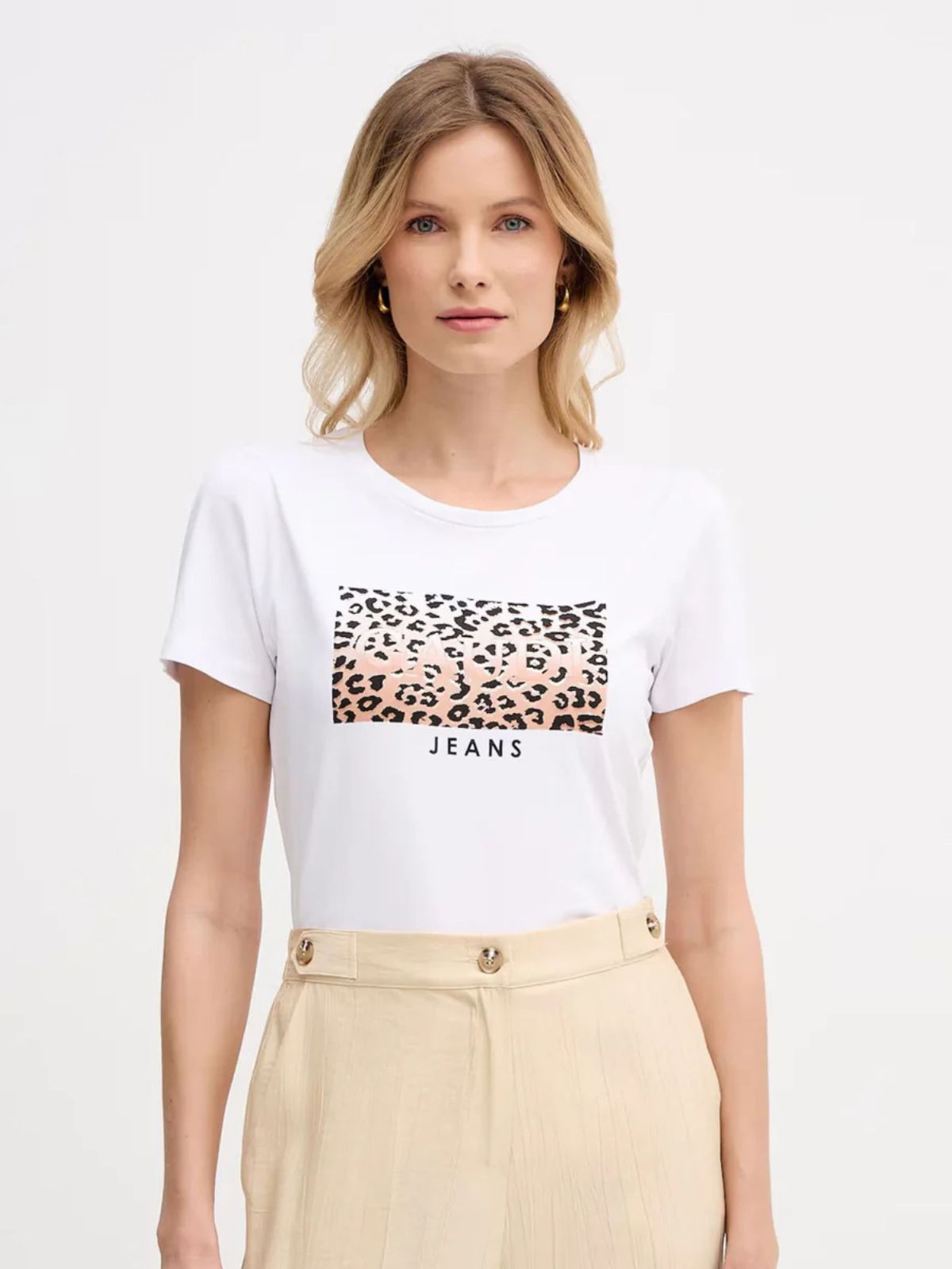 Gaudì - T-shirt girocollo con stampa sul davanti - Donna