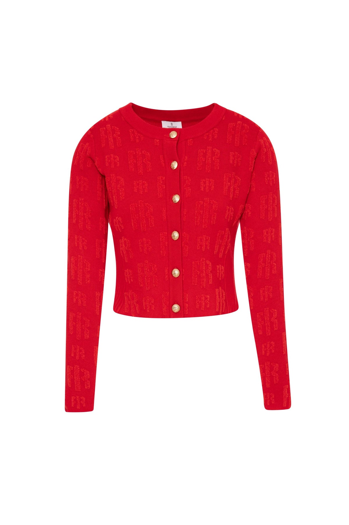 Fracomina - Cardigan slim con monogram - Donna