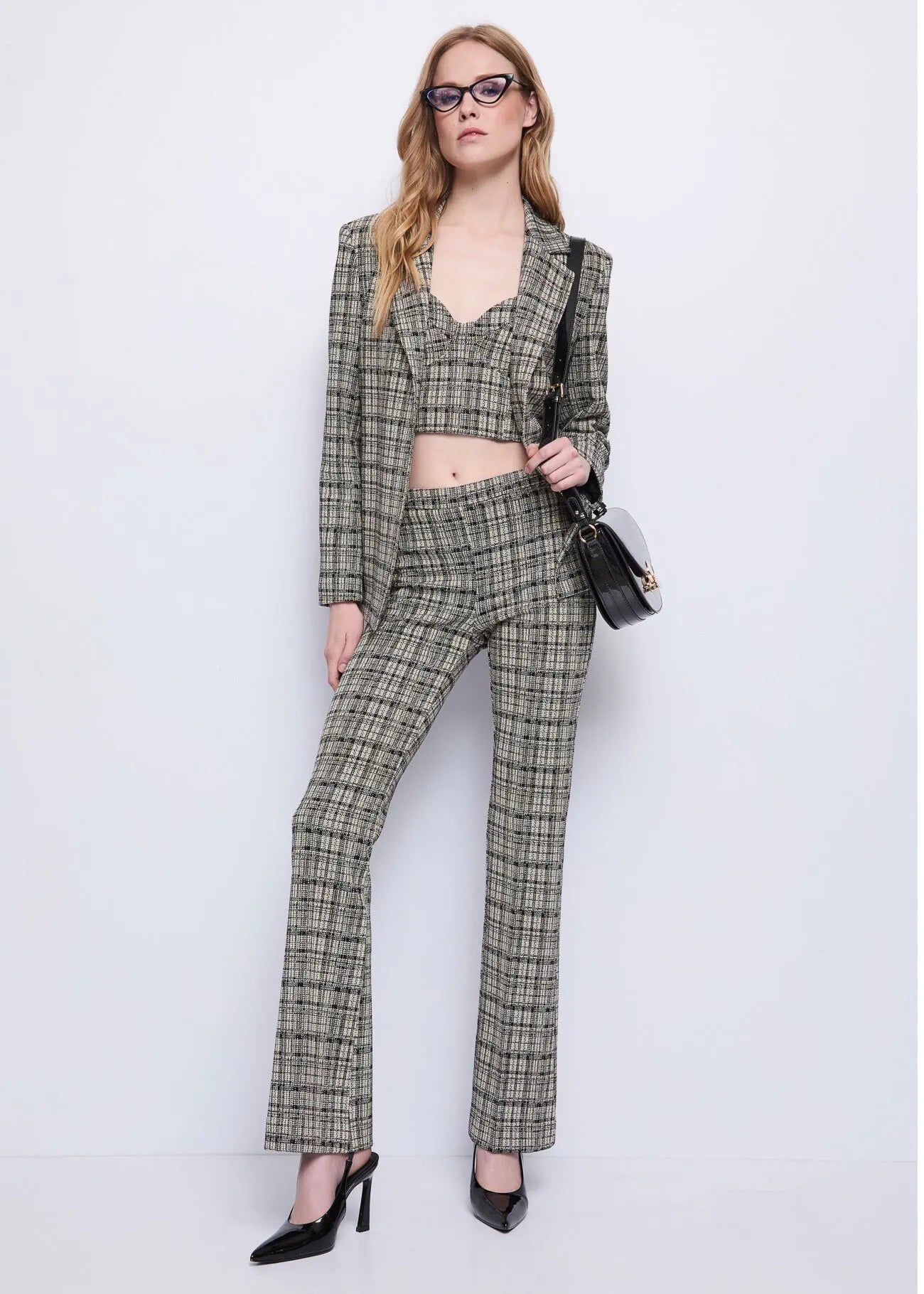 Pantaloni in cotone jacquard - GAUDI FASHION - 521FD24004