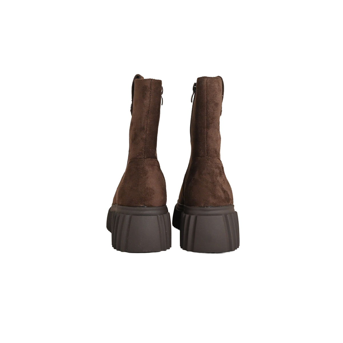 Gold&Gold - Stivaletto platform effetto camoscio - Donna