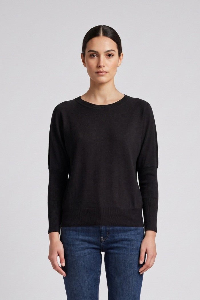 Markup - Maglia con scollo a barca in misto viscosa - Donna