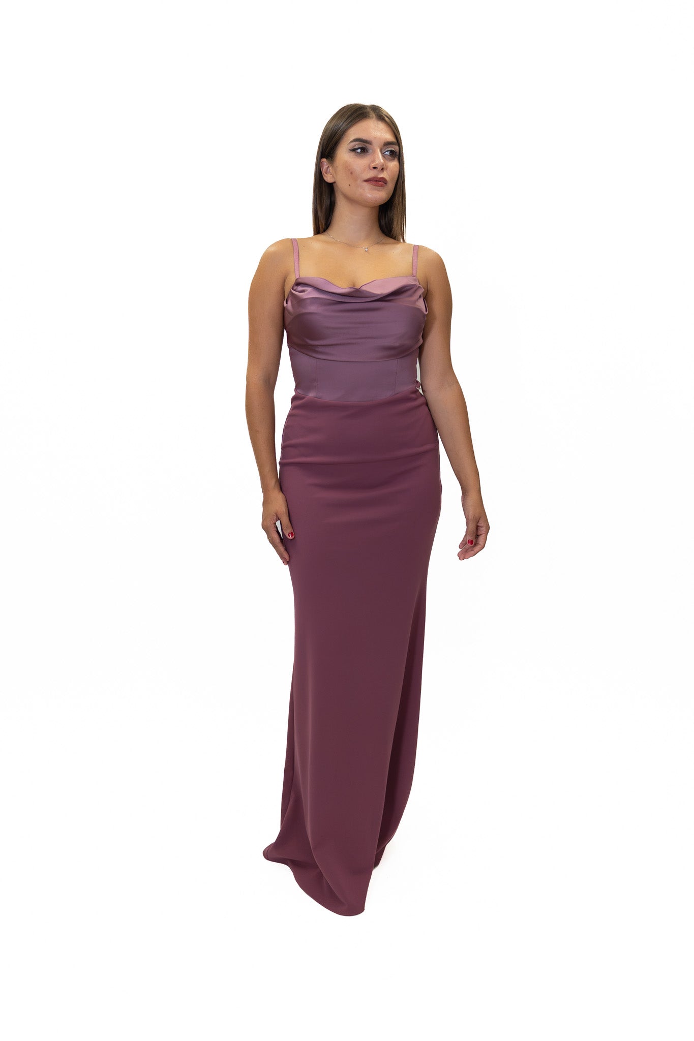 Rinascimento - Abito lungo corpetto satin - Donna