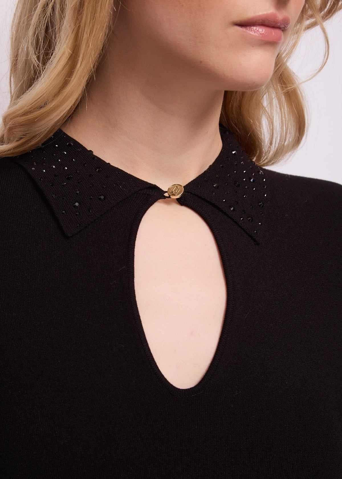 Gaudì - Maglia con colletto gioiello - Donna
