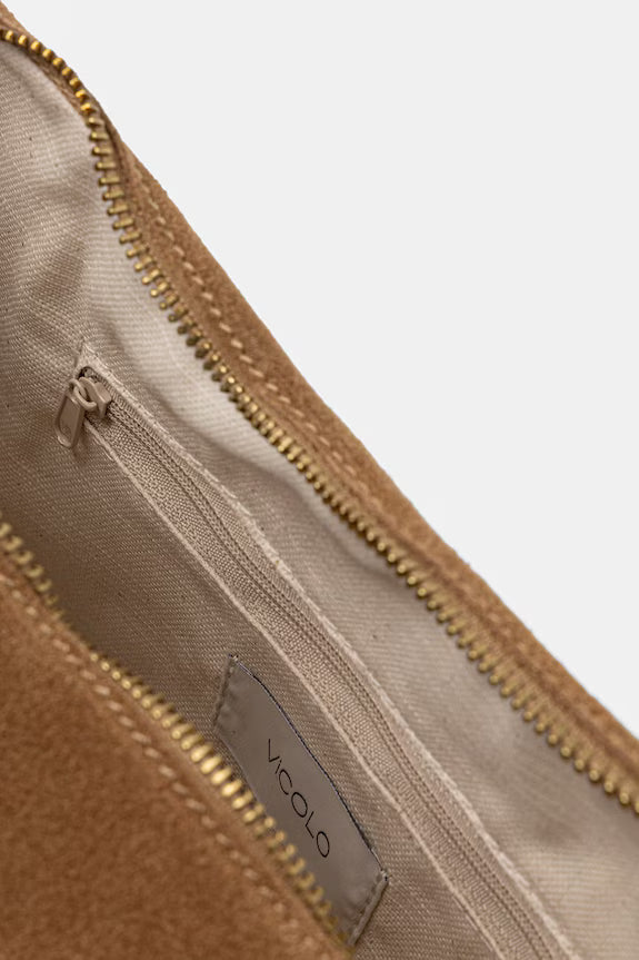 Vicolo - Borsa con frange in vera pelle - Donna