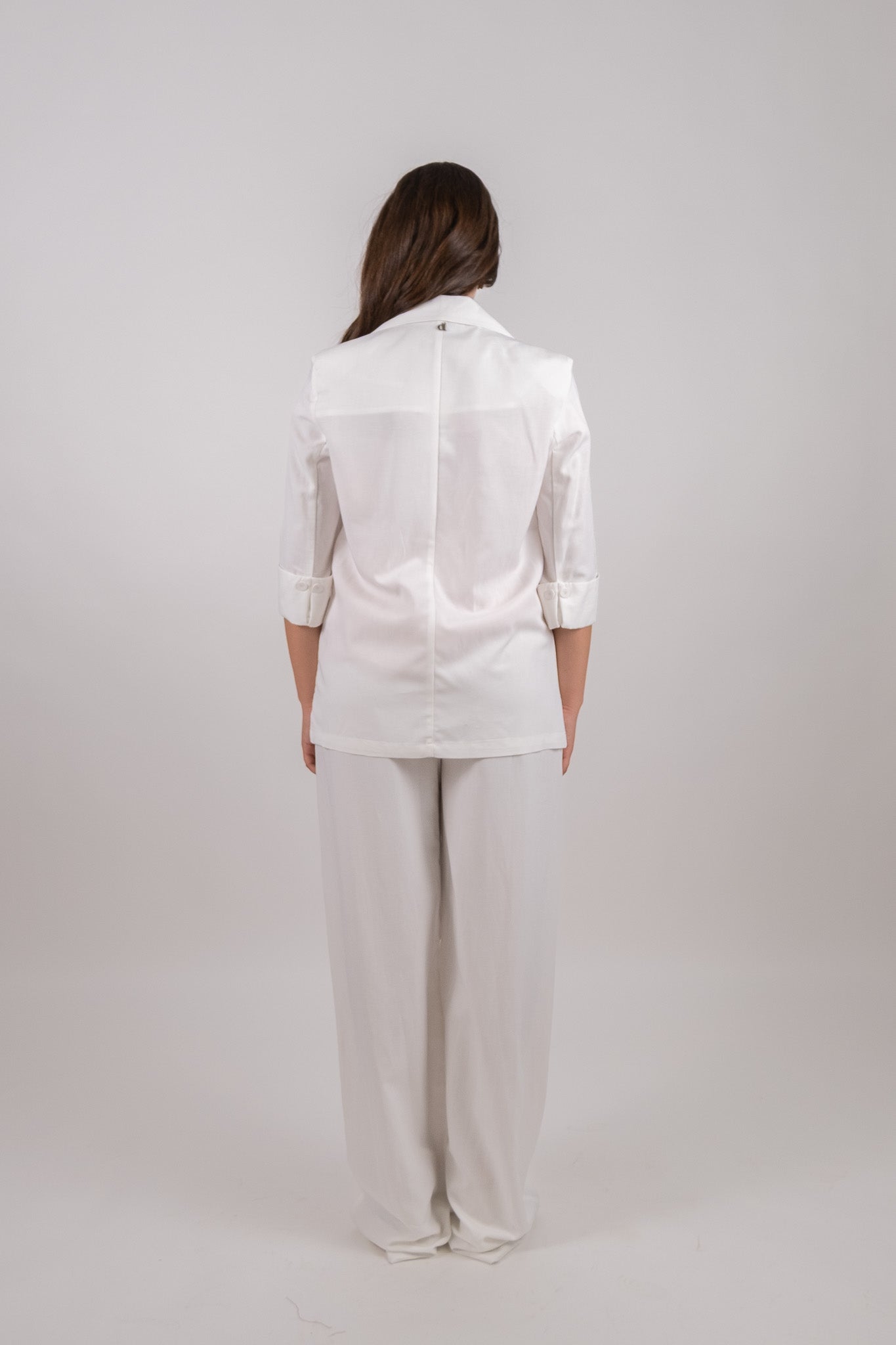 Dixie - Pantalone a vita alta con gamba ampia e pinces - Donna