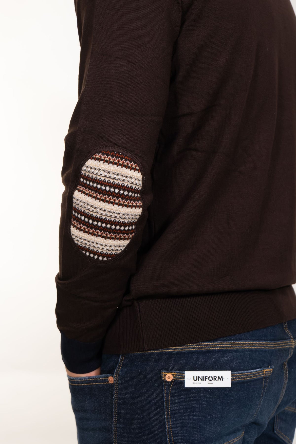 Markup - Maglia con punto quadrato e toppe - Uomo