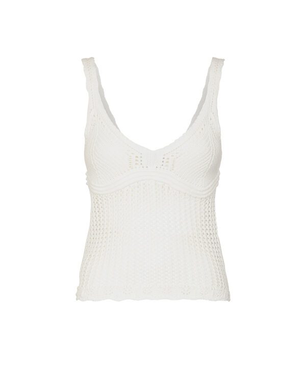 Markup - Top F.7 In Crochet Con Scollo - Donna