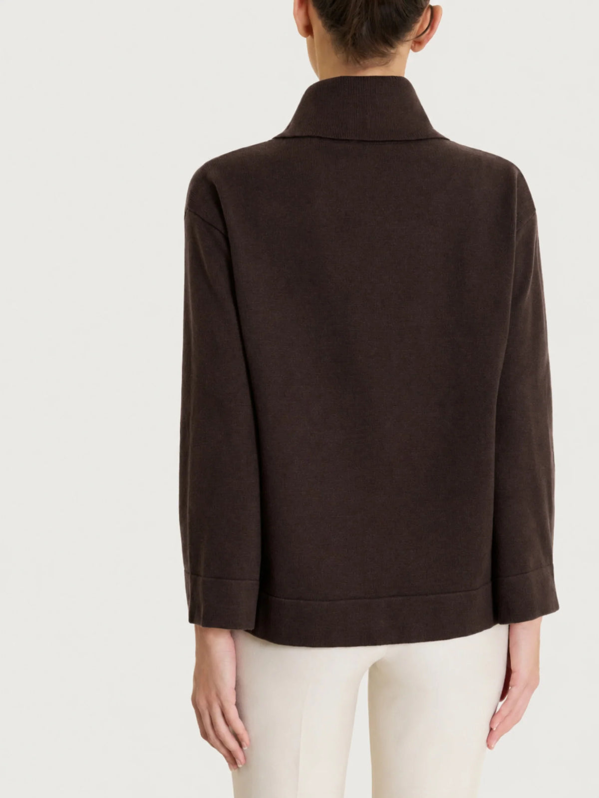 Ragno - Maglia con collo a ciambella in NaturalSoft - Donna
