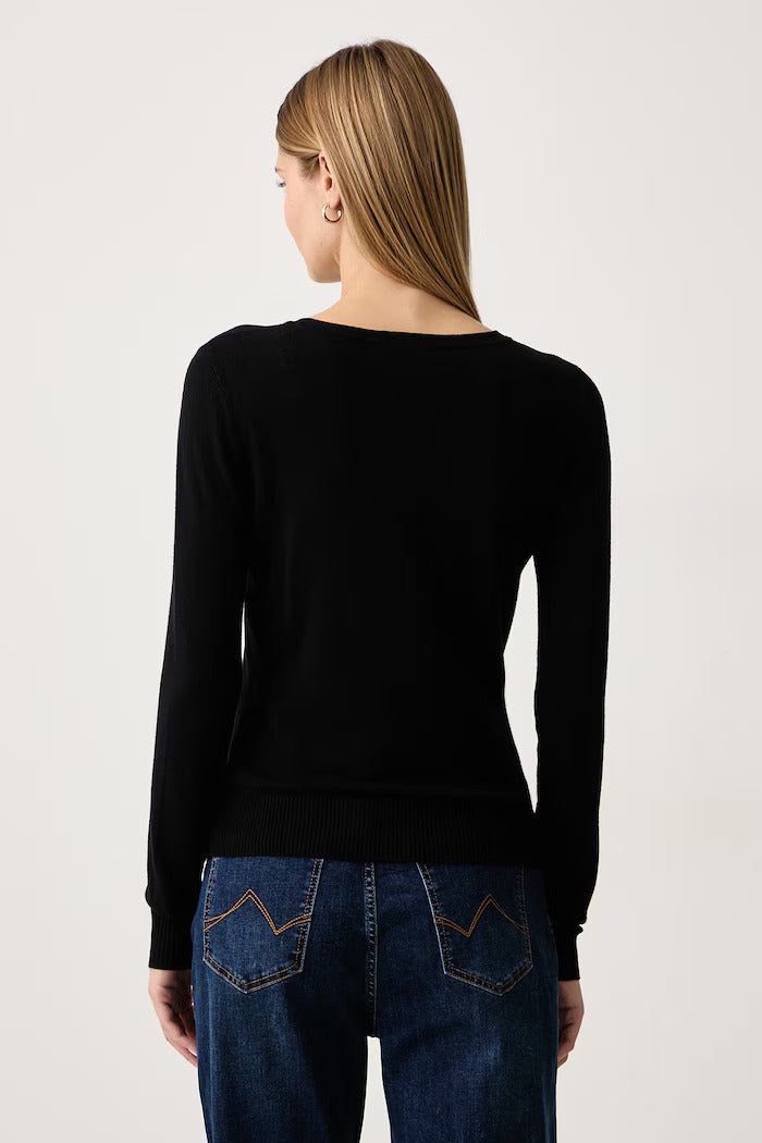 Gaudì - Maglia girocollo in filato di cotone - Donna
