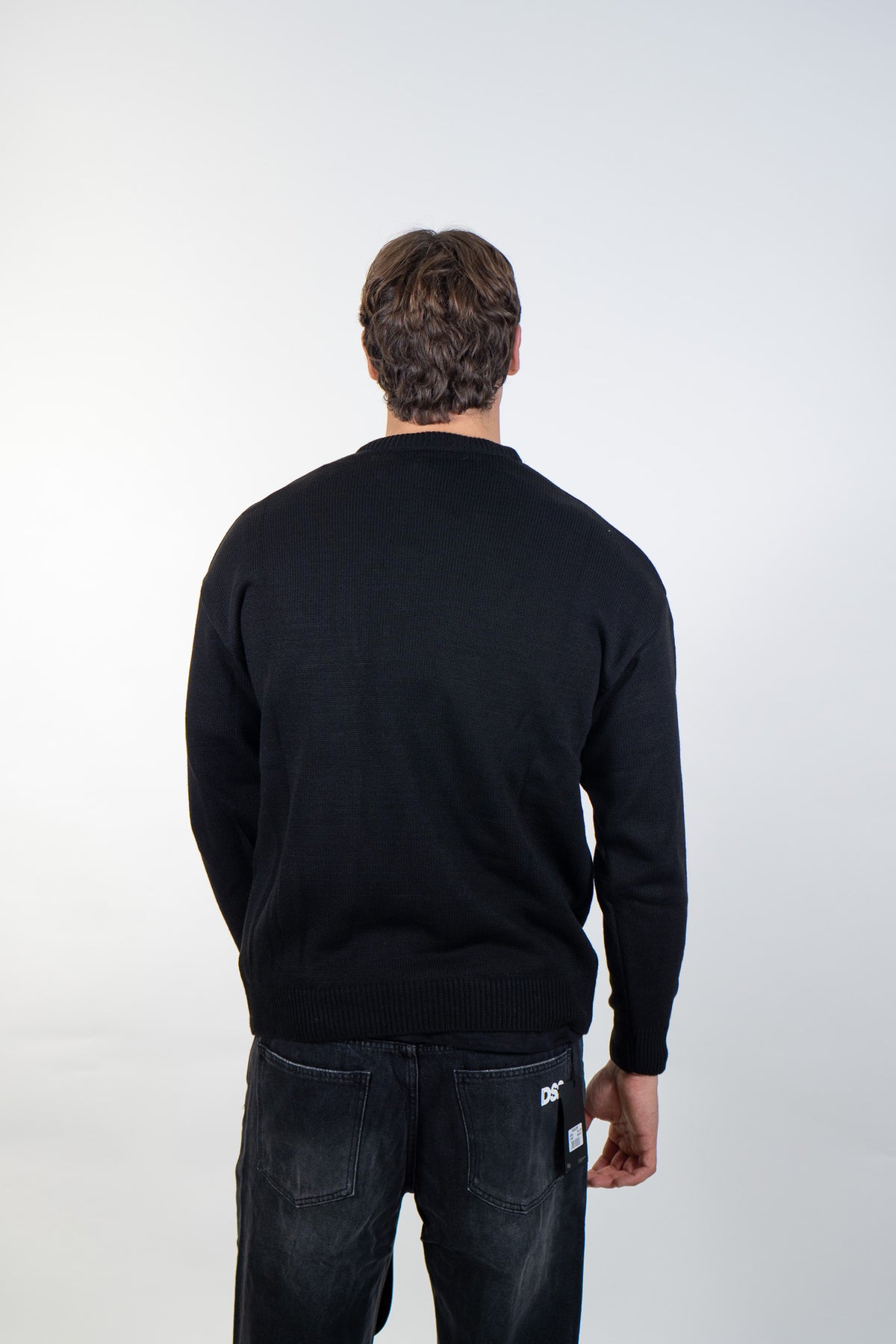 Ds2 - Maglione girocollo con logo - Uomo