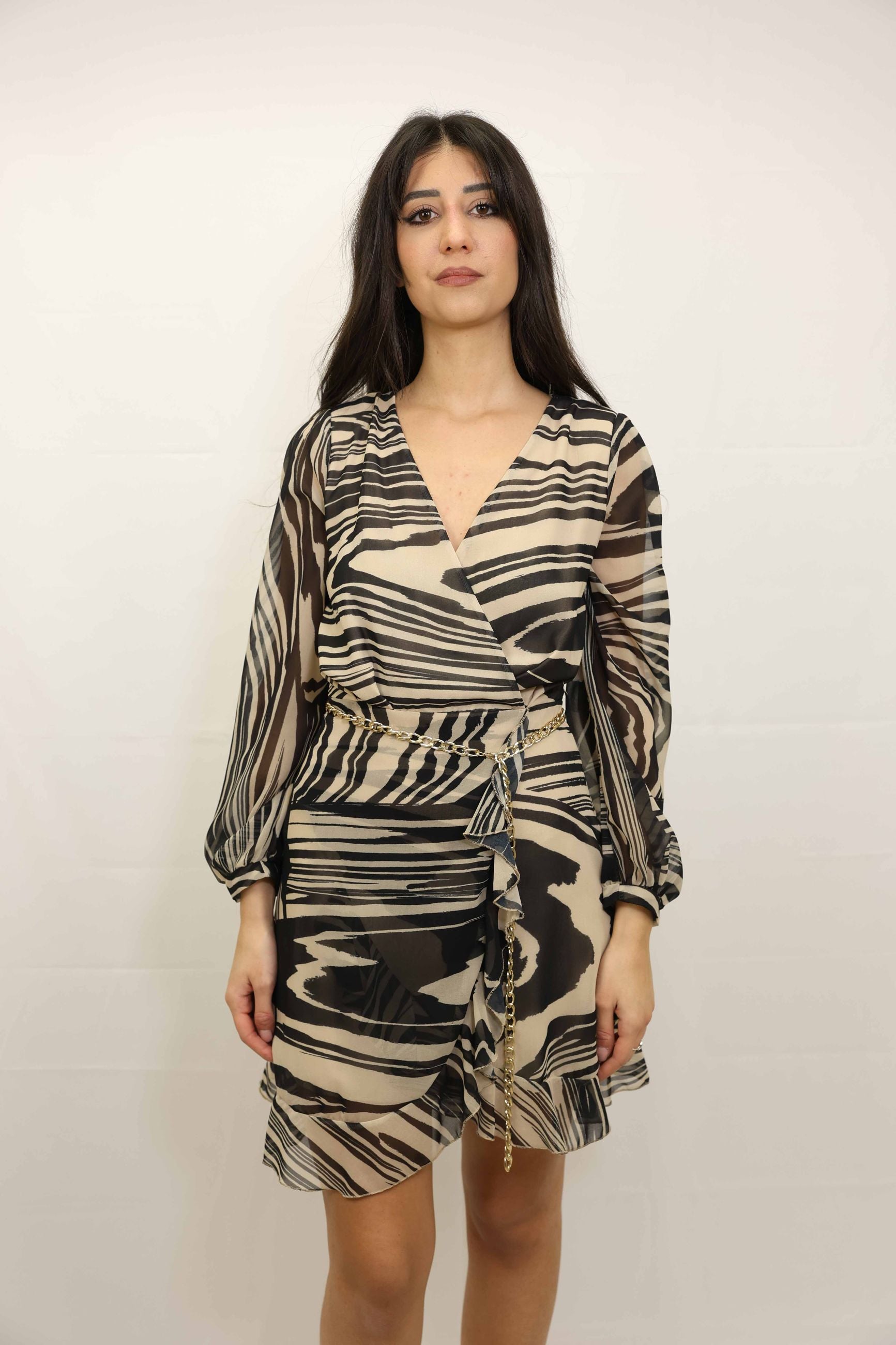 Abito Balzina Georgette Onde Donna - Rinascimento