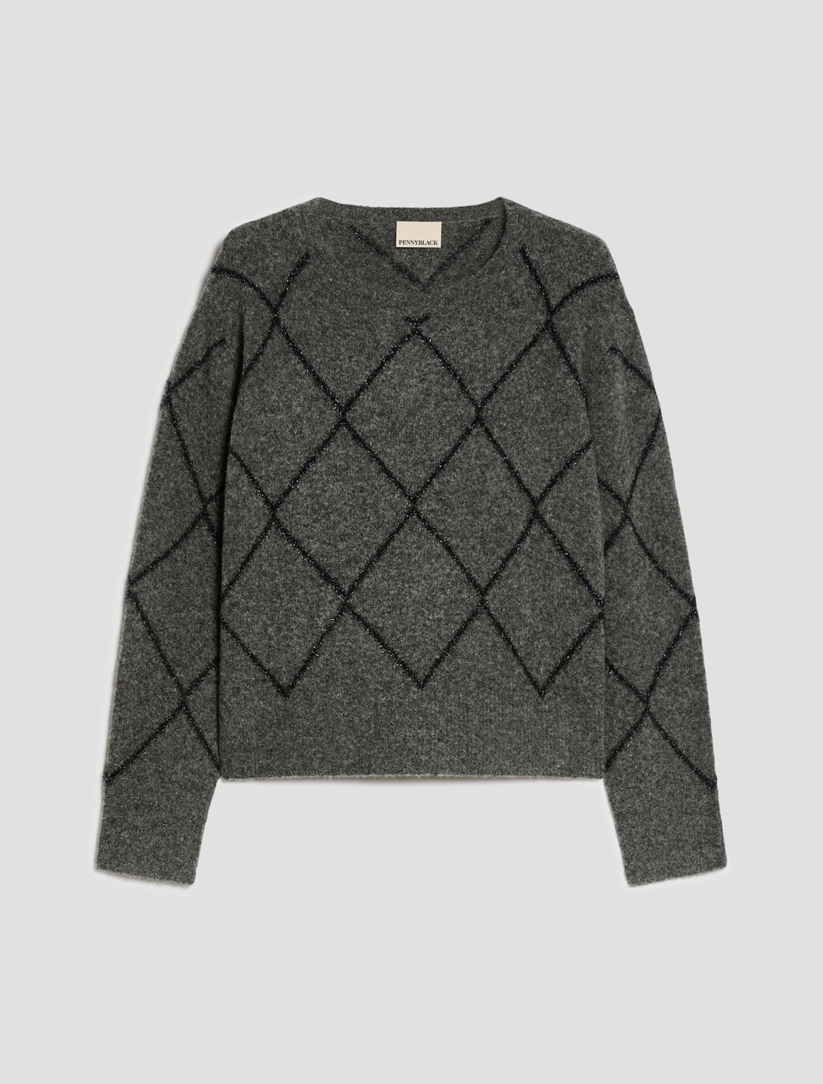 PennyBlack - Maglia con rombi in lamé - Donna