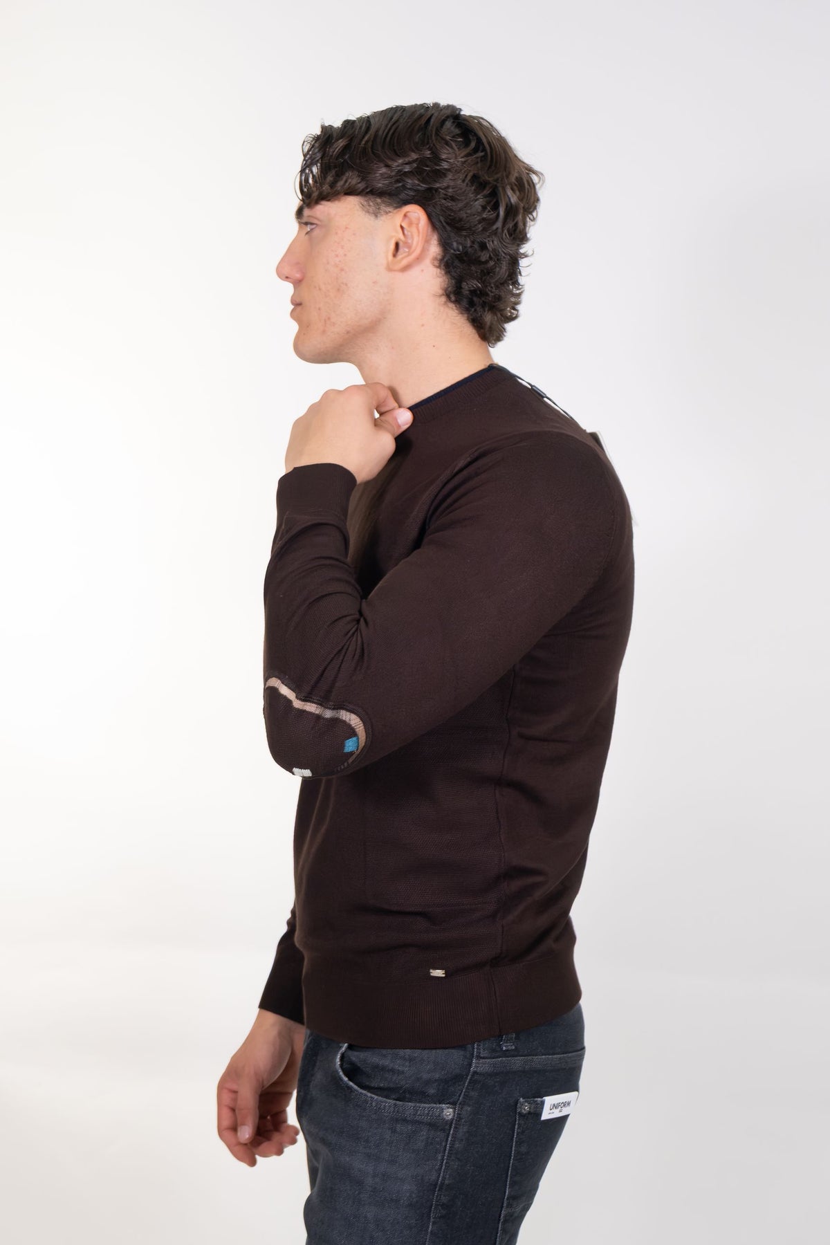 Markup - Maglia girocollo con toppe - Uomo