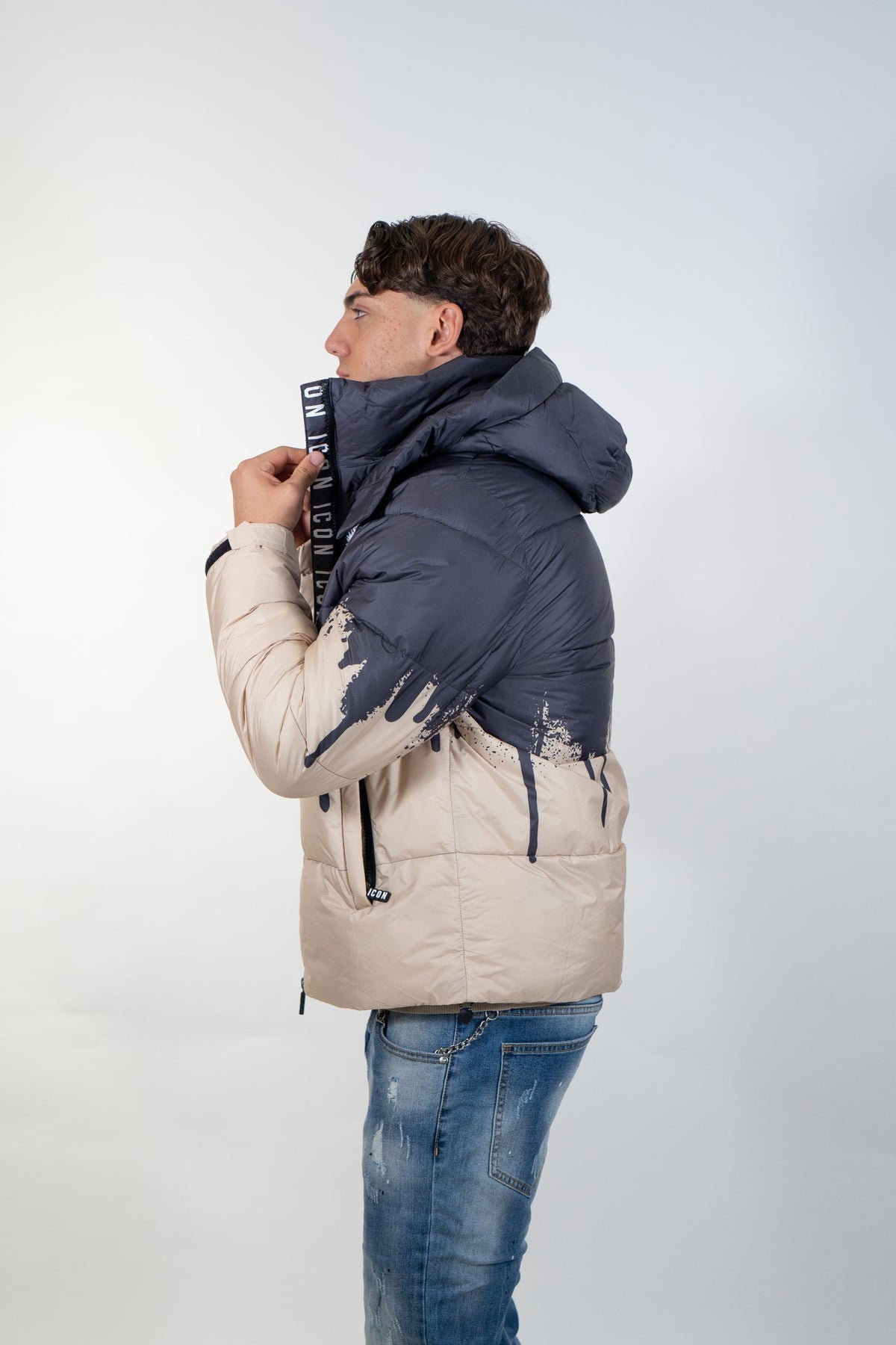 Icon - Giubbotto Con Colature - Uomo