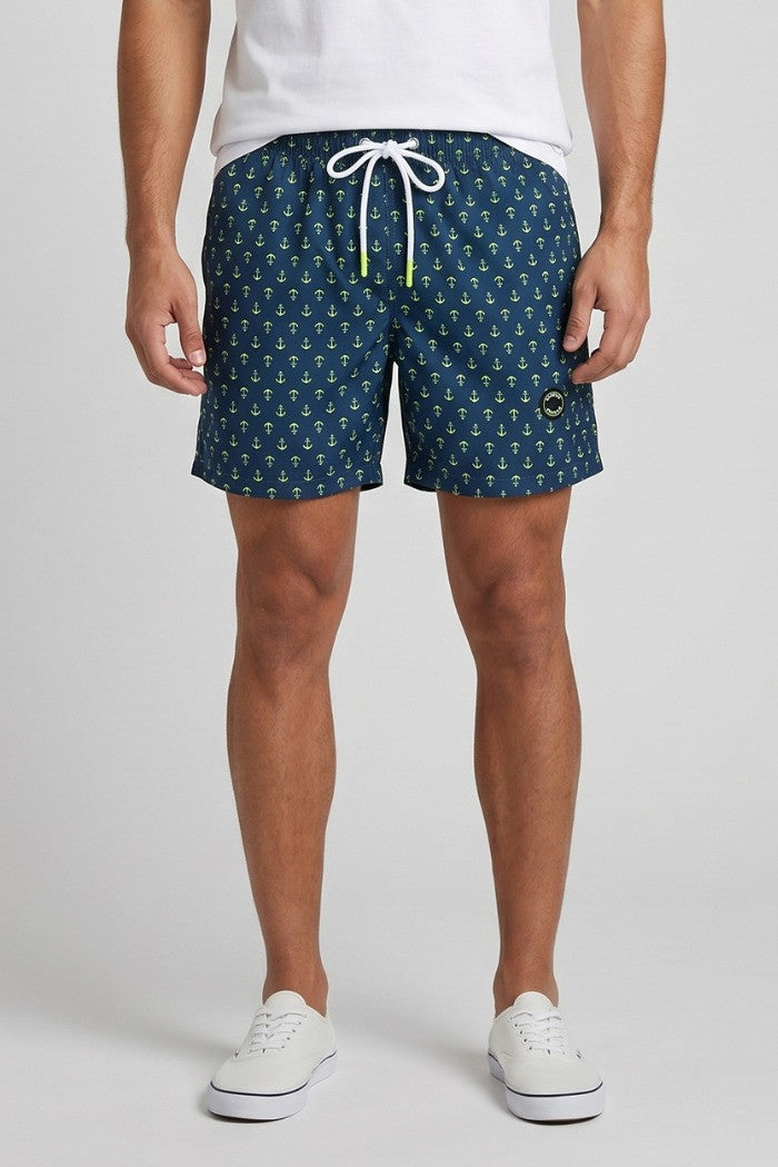 Markup - Bermuda Mare Stampa Ancore - Uomo