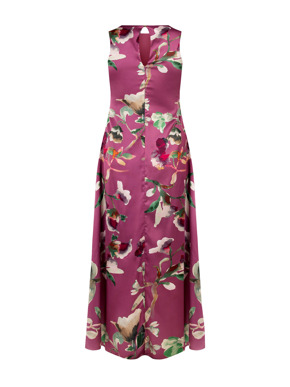 Rinascimento Curvy - Abito Lungo Fantasia Floreale - Donna