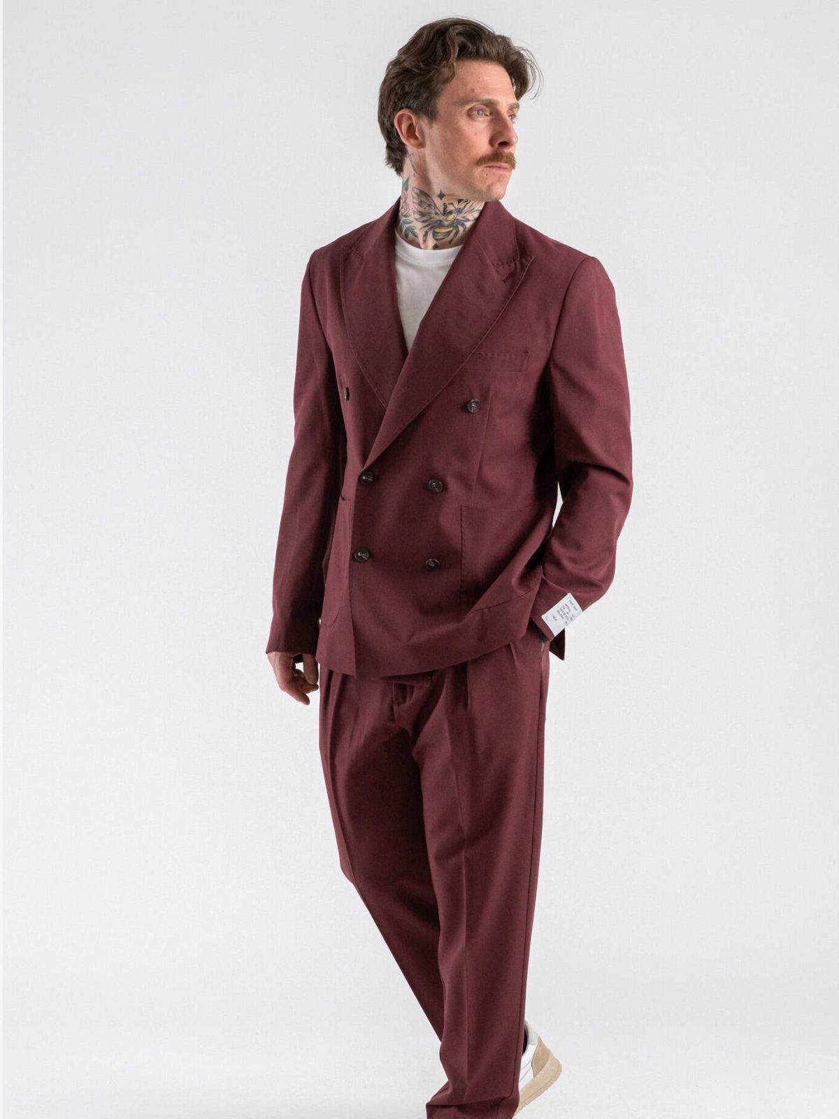 Imperial - Abito regular con Giacca a doppio petto + Pantalone cropped - Uomo