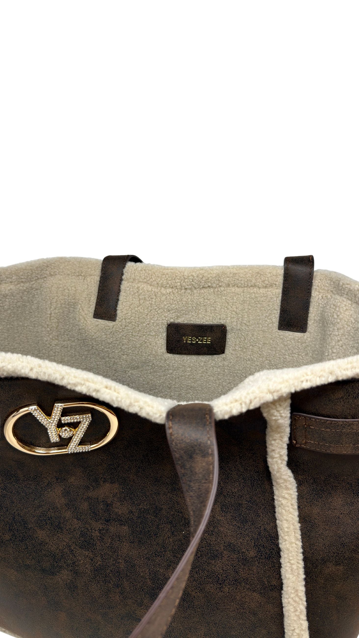 Yes Zee - Borsa Shopper Effetto Soft-Touch - Donna
