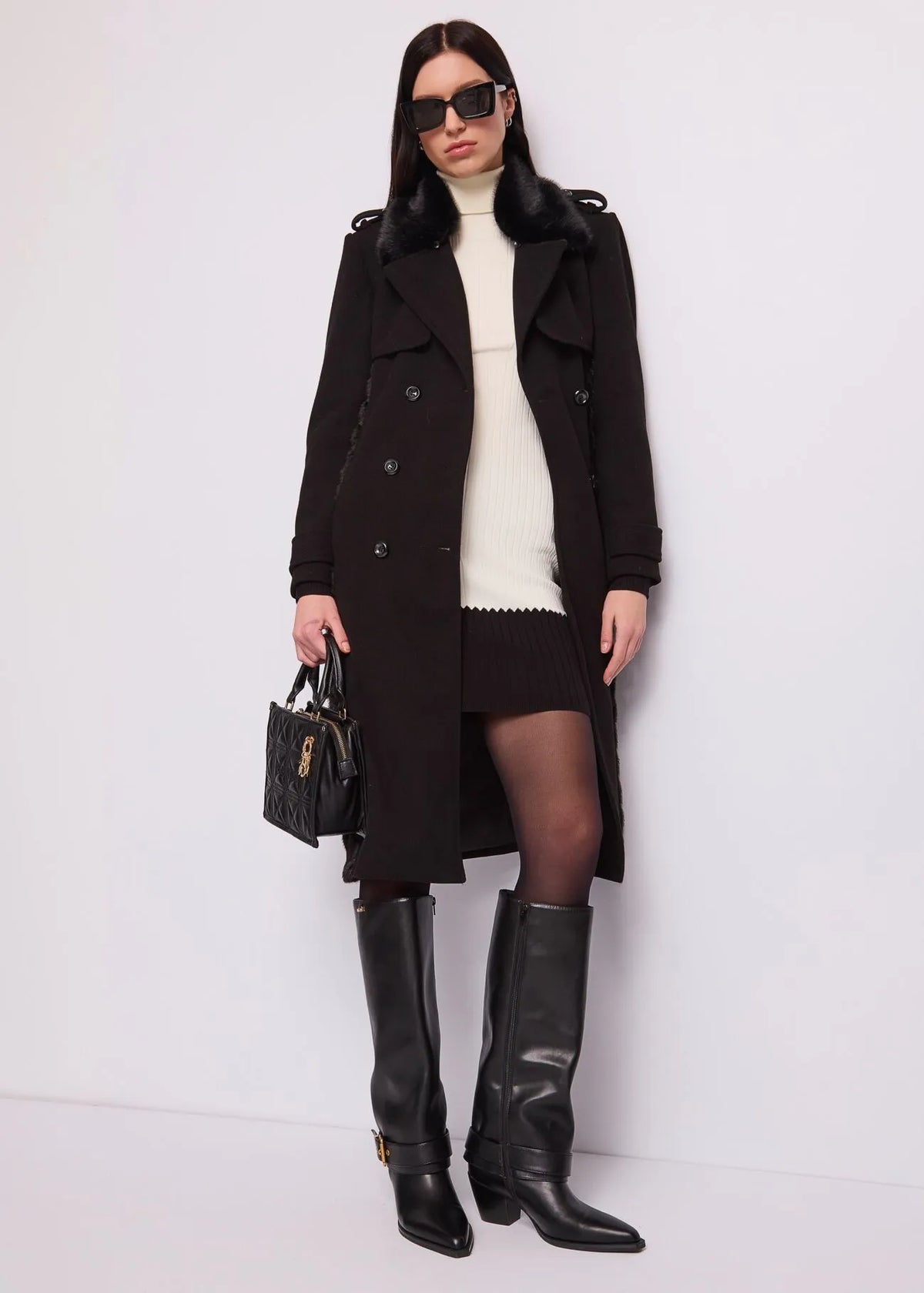 Gaudì - Trench doppiopetto in panno - Donna