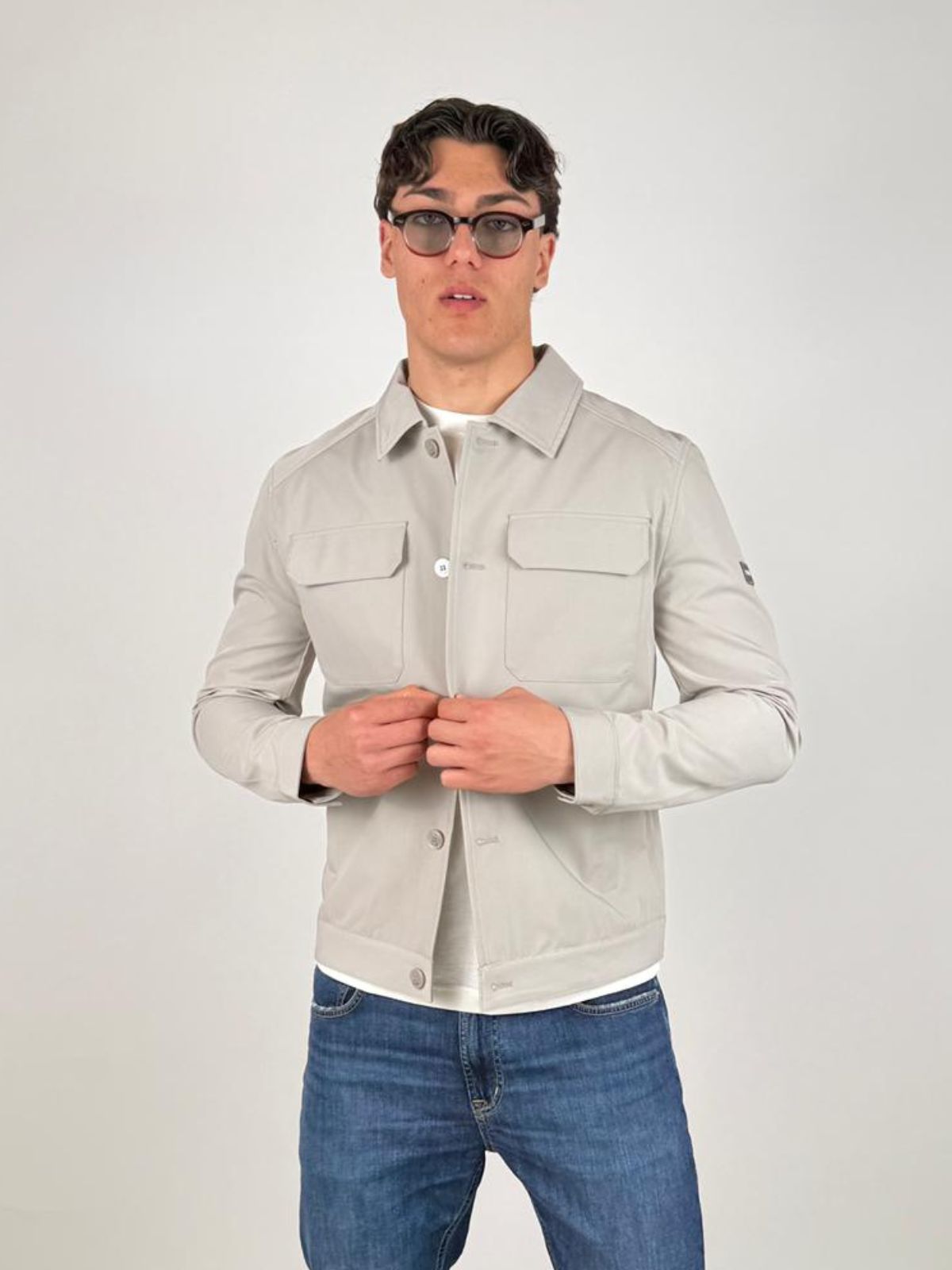 Yes Zee - Giubbino  Tipo Jeans - Uomo