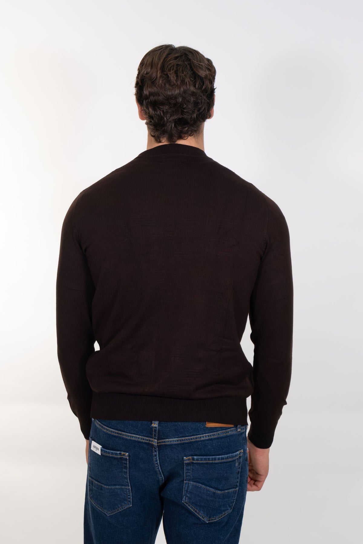 Markup - Maglia girocollo in viscosa punto vanisè - Uomo