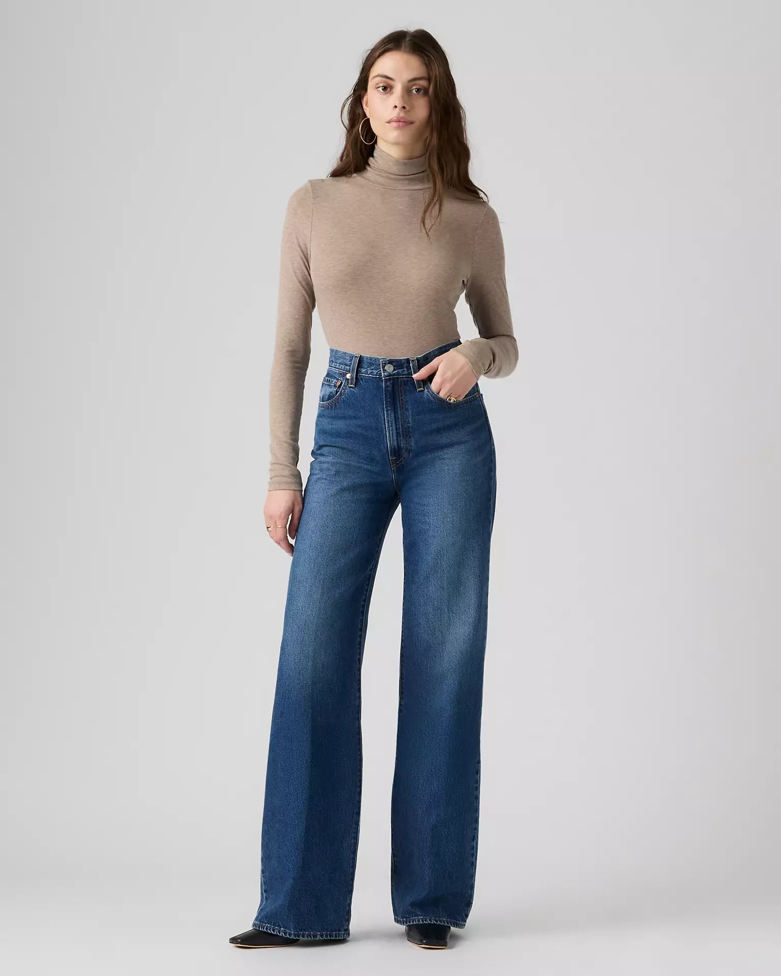 Levis - Jeans ribcage a gamba ampia - Donna
