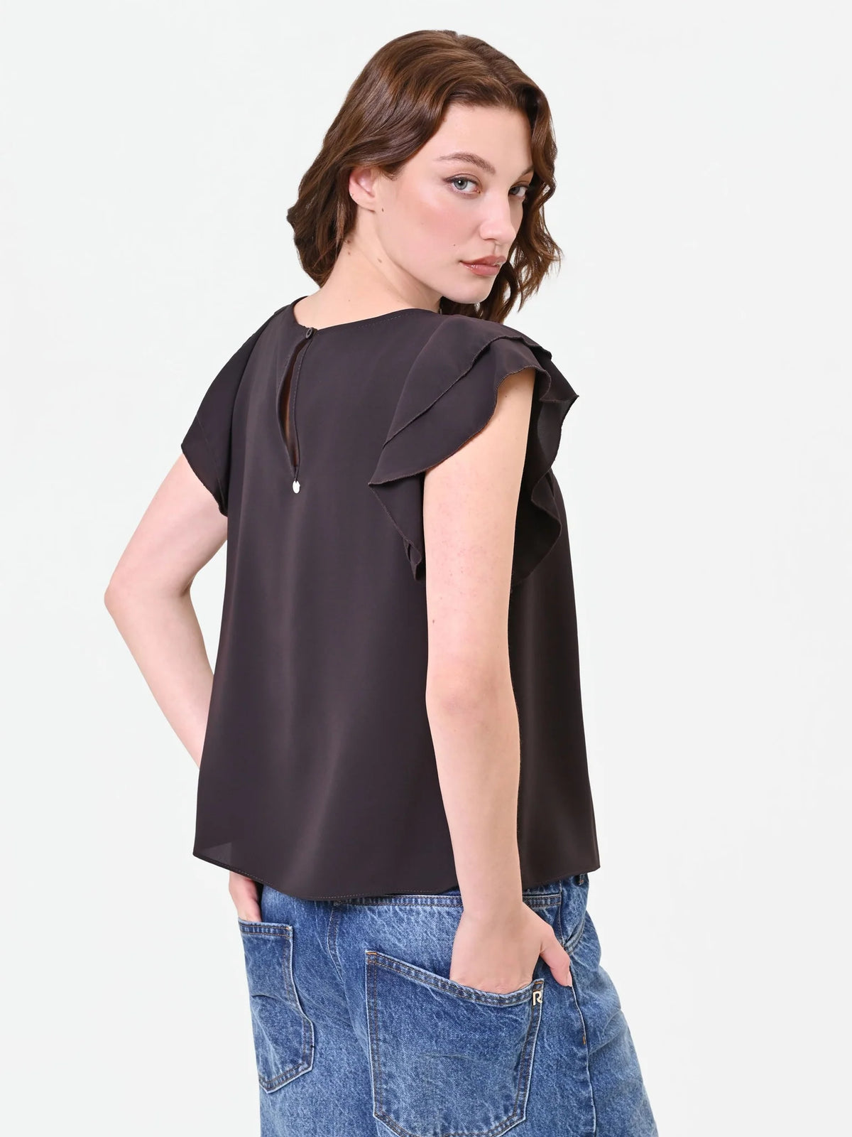 Rinascimento - Blusa con volant - Donna