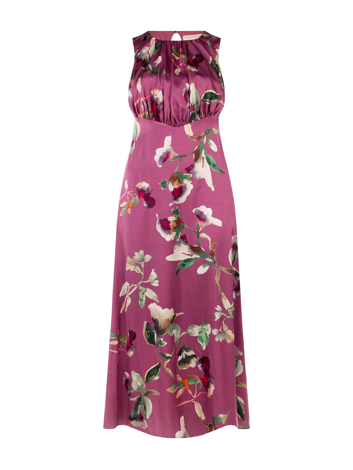 Rinascimento Curvy - Abito Lungo Fantasia Floreale - Donna