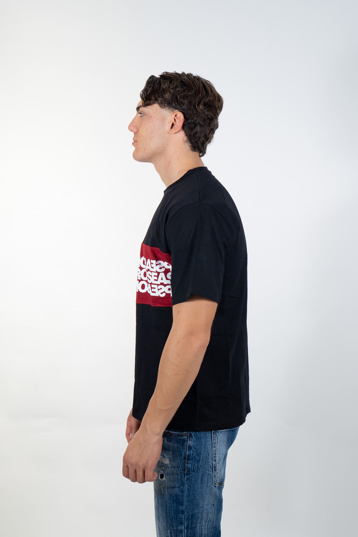 Ds2 - T-shirt con fascia logo - Uomo