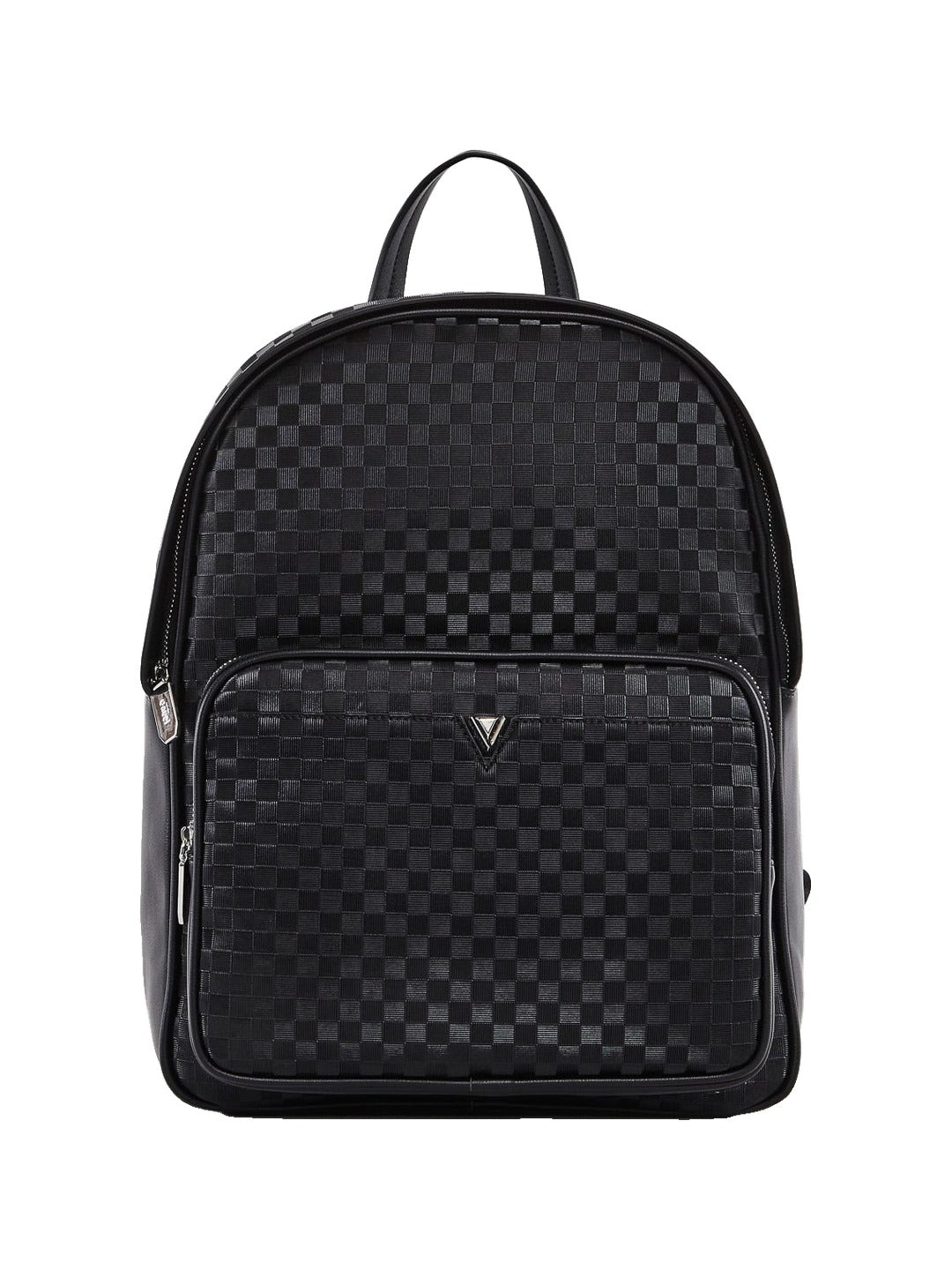 Gaudì - Zaino nero in similpelle check - Uomo