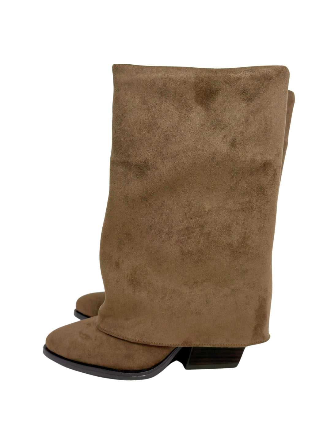 Gold&Gold - Stivale con risvolto effetto suede - Donna