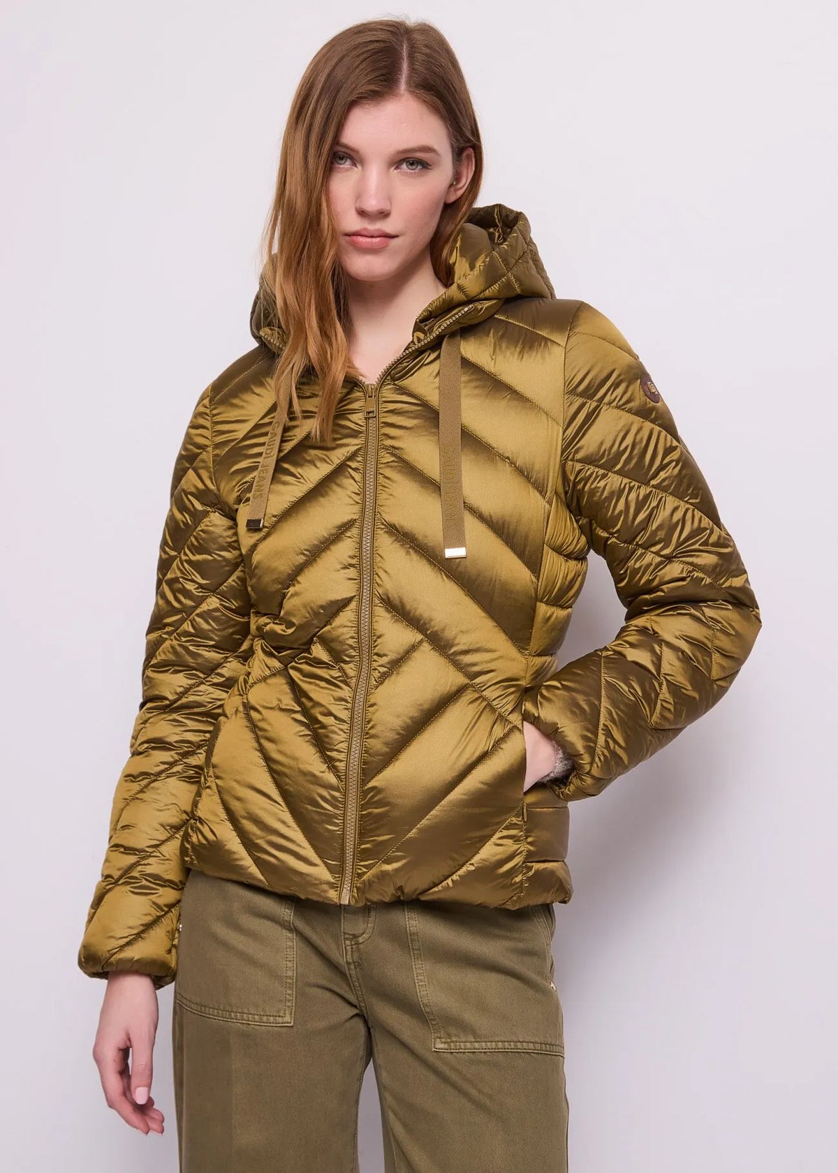 Gaudì - Piumino in nylon con cappuccio - Donna