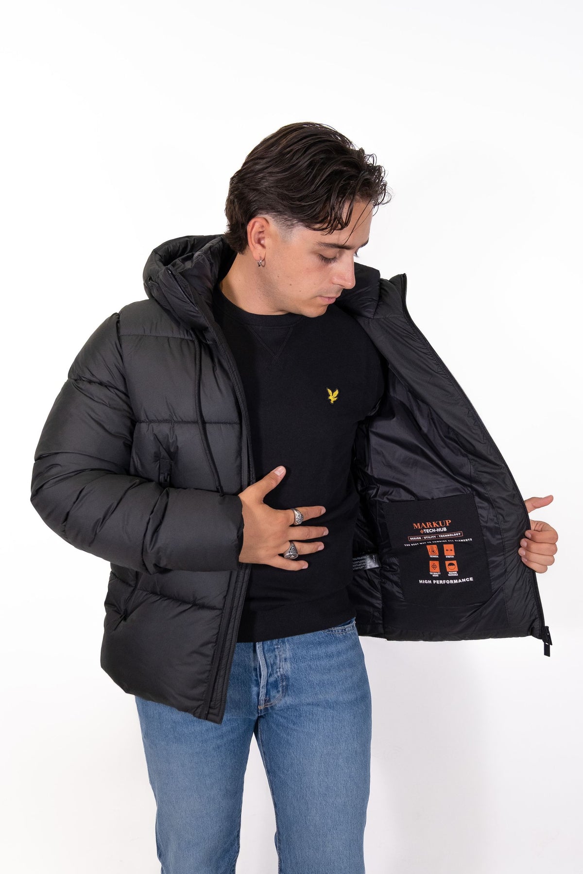 Markup - Piumino con cappuccio. - Uomo