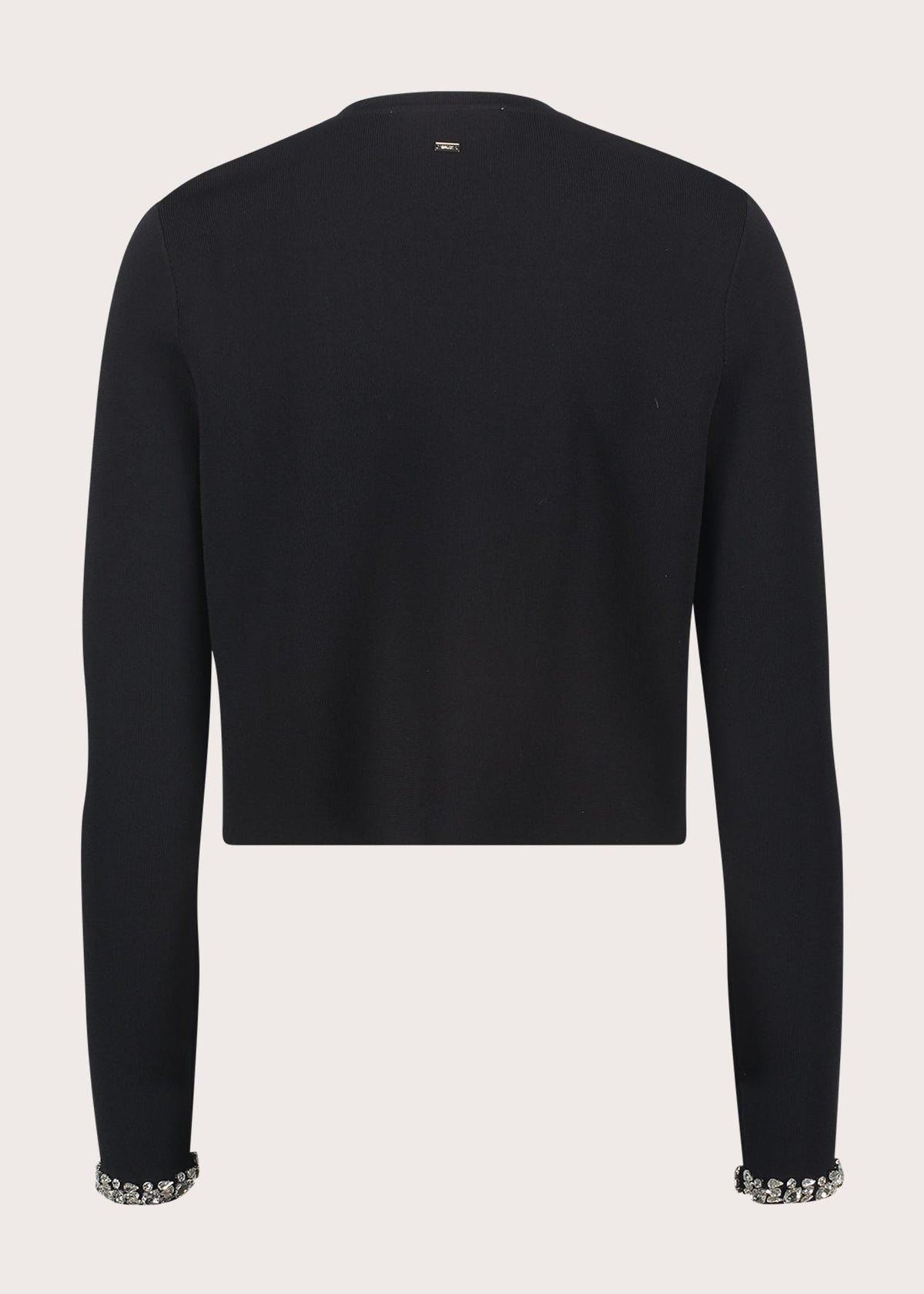 Gaudì - Cardigan girocollo con strass ai polsi - Donna