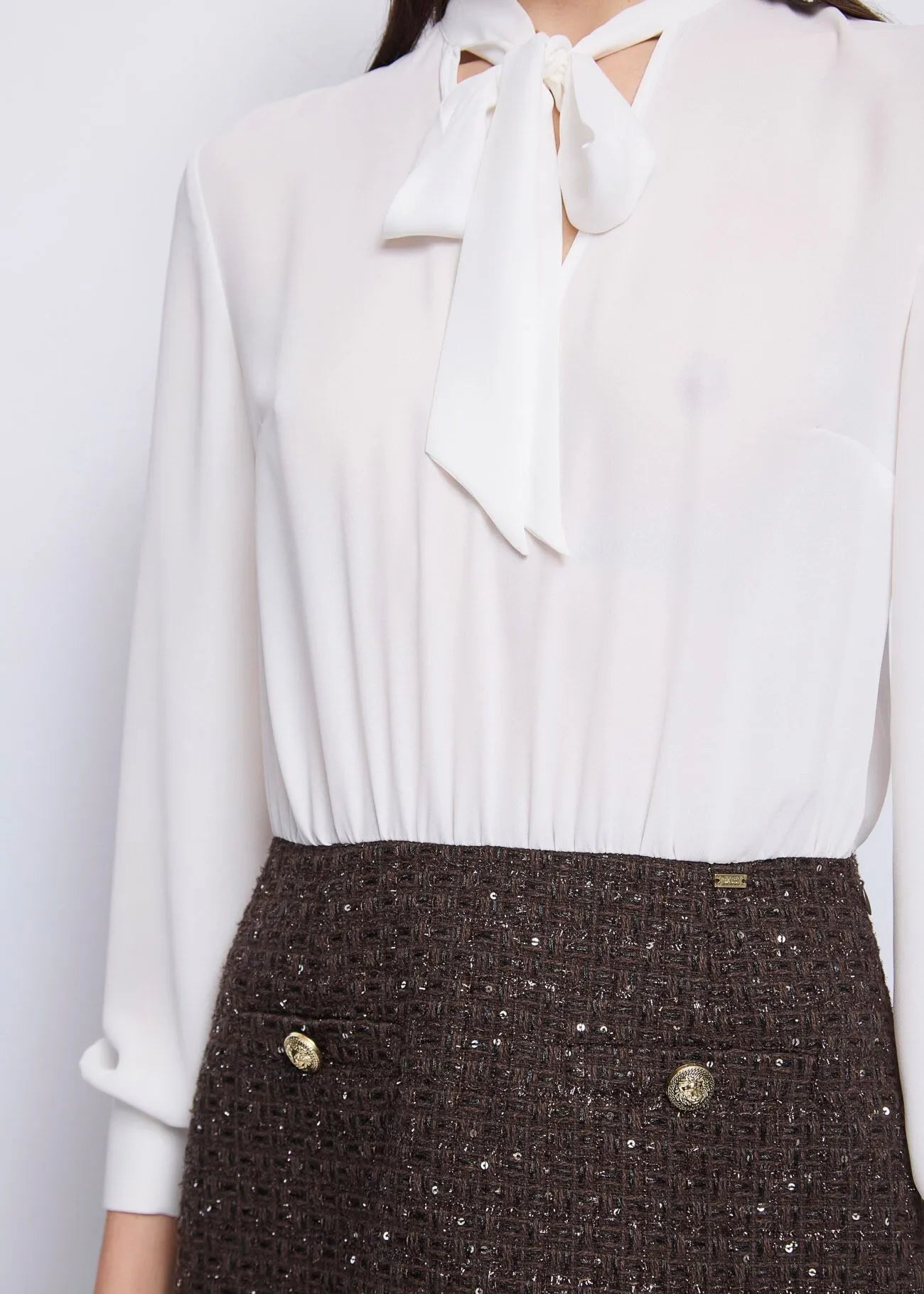 Abito con collo a foulard Donna - GAUDI FASHION - 521FD15006 - World Fashion