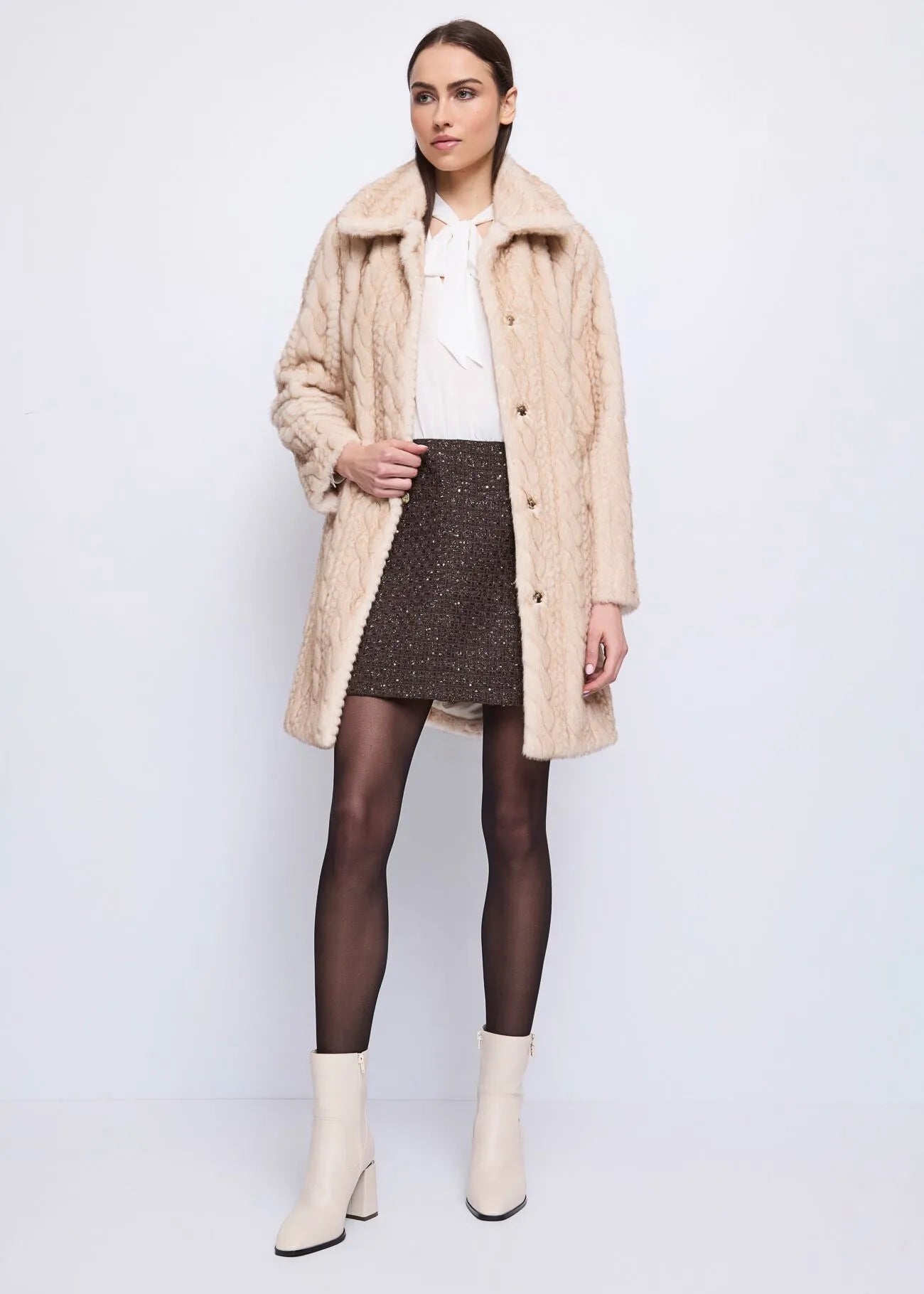 Abito con collo a foulard Donna - GAUDI FASHION - 521FD15006 - World Fashion